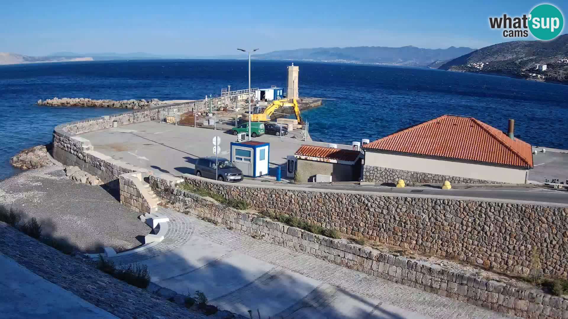 Webcam puerto de Senj – Rompeolas y faro en directo