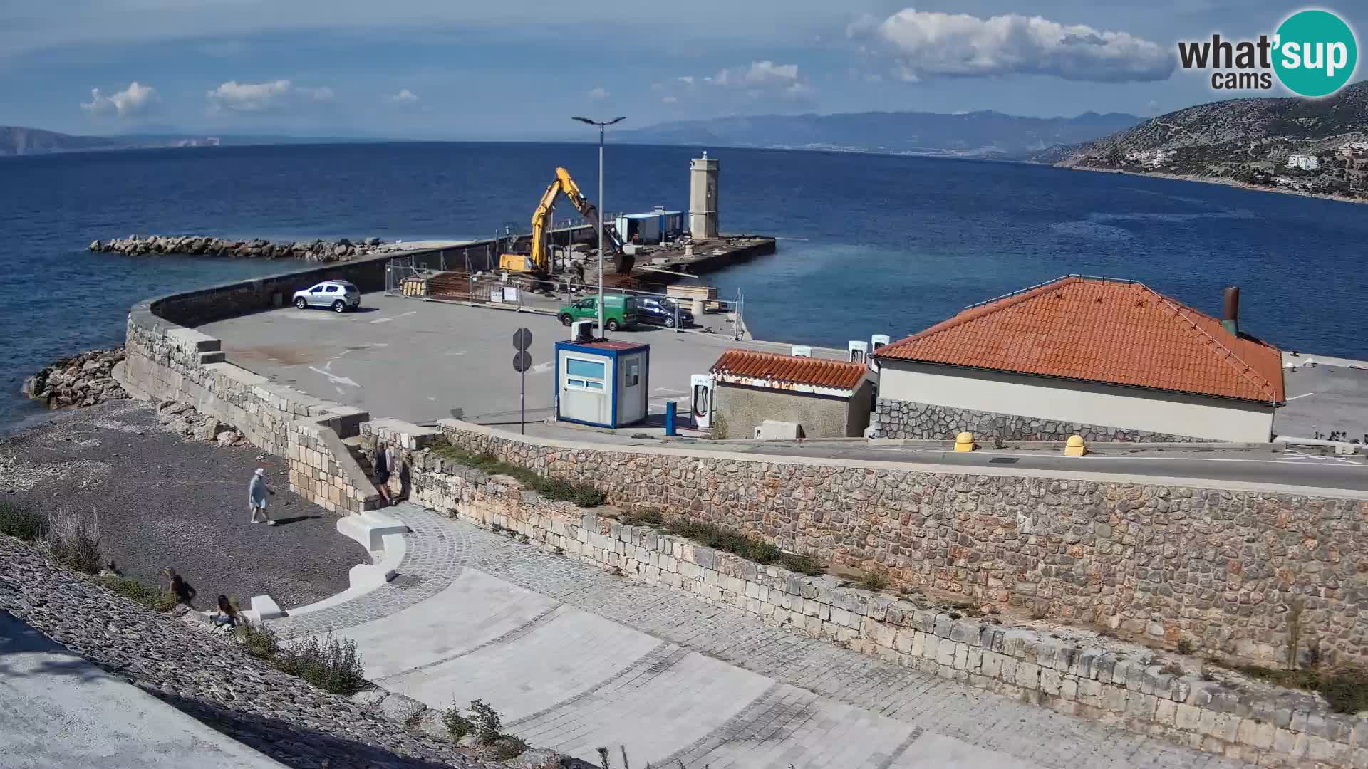 Webcam puerto de Senj – Rompeolas y faro en directo