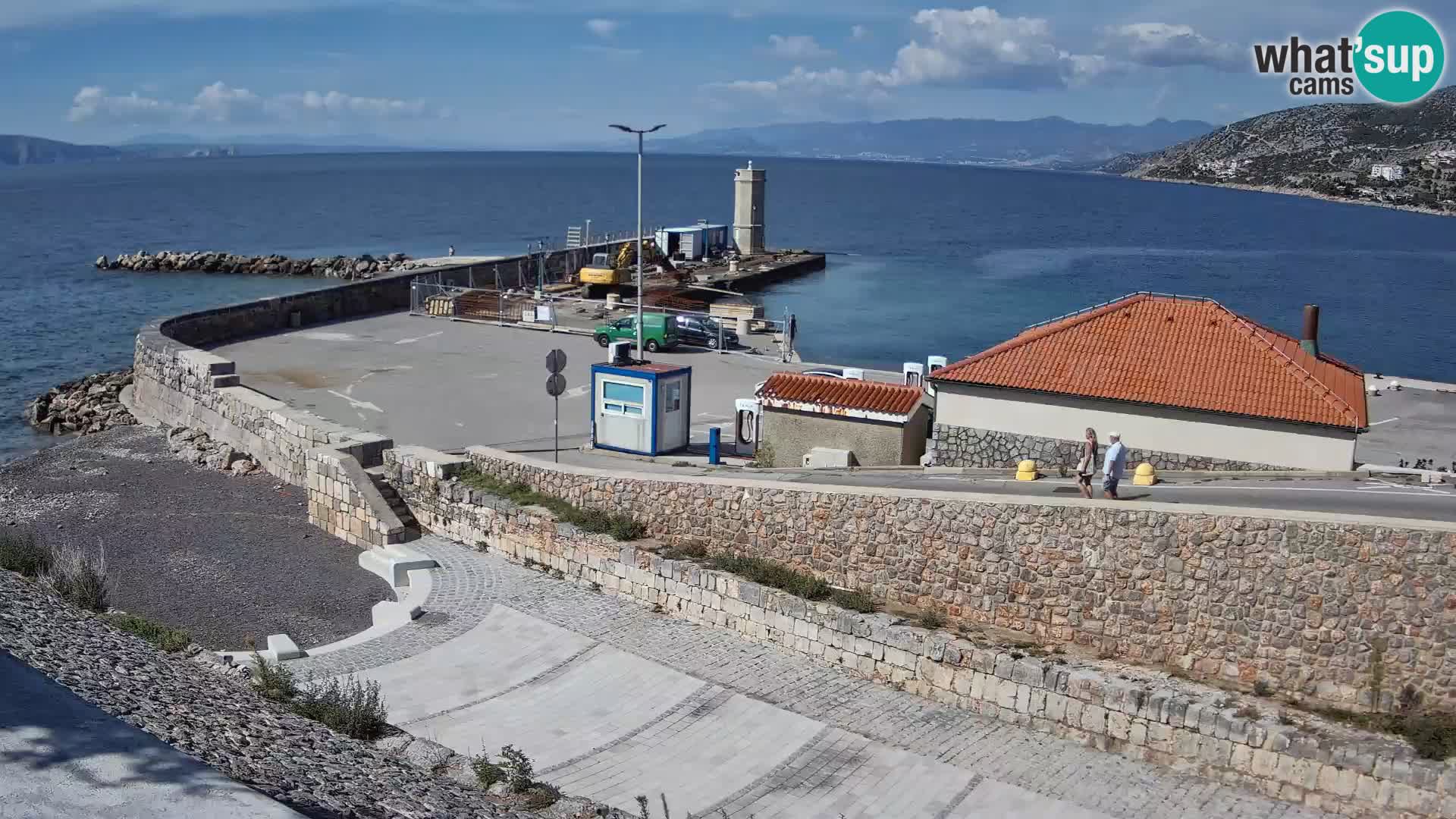 Senj Hafen Webcam – Wellenbrecher & Leuchtturm Liveblick