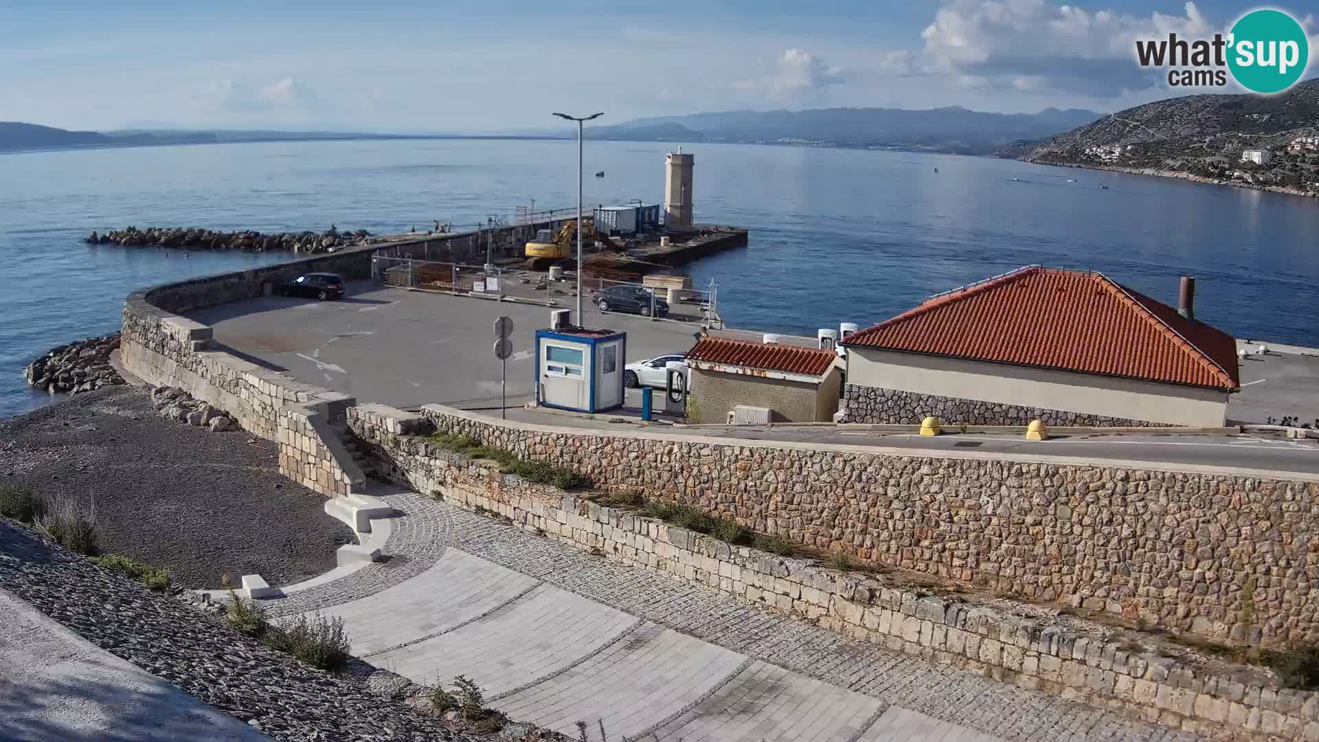 Senj Hafen Webcam – Wellenbrecher & Leuchtturm Liveblick