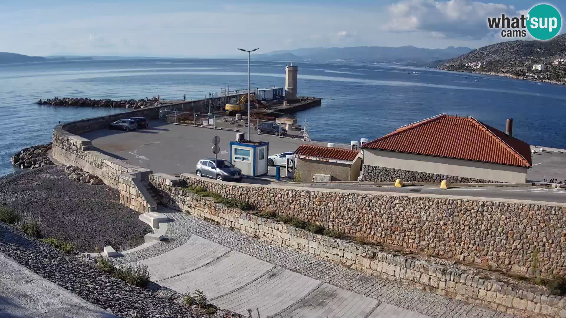 Senj Hafen Webcam – Wellenbrecher & Leuchtturm Liveblick