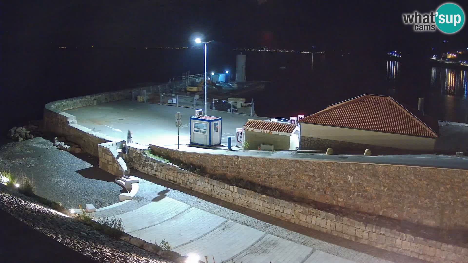 Webcam port de Senj – Vue sur la jetée et le phare