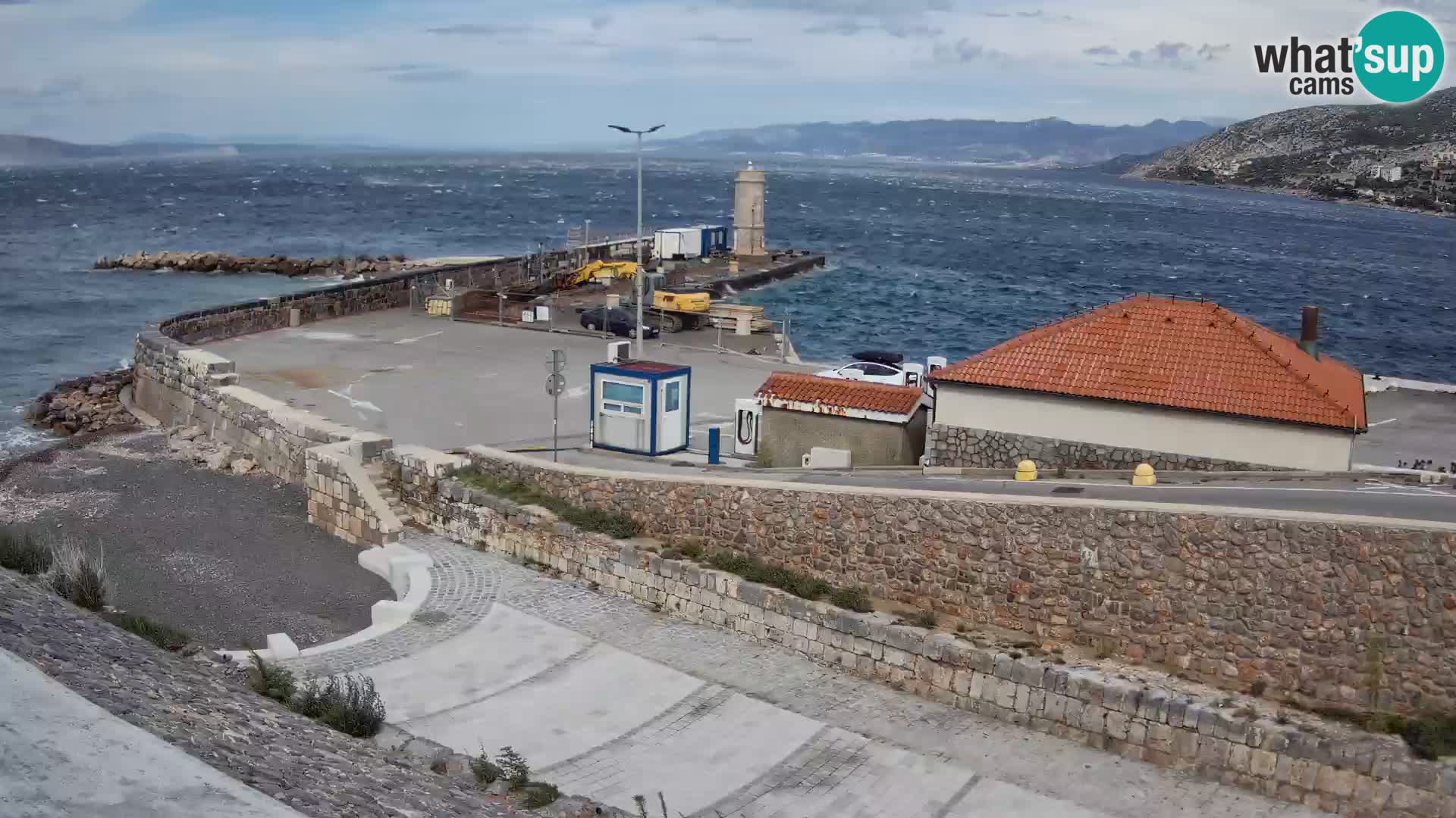 Senj Harbour Webcam – Breakwater & Lighthouse Live View