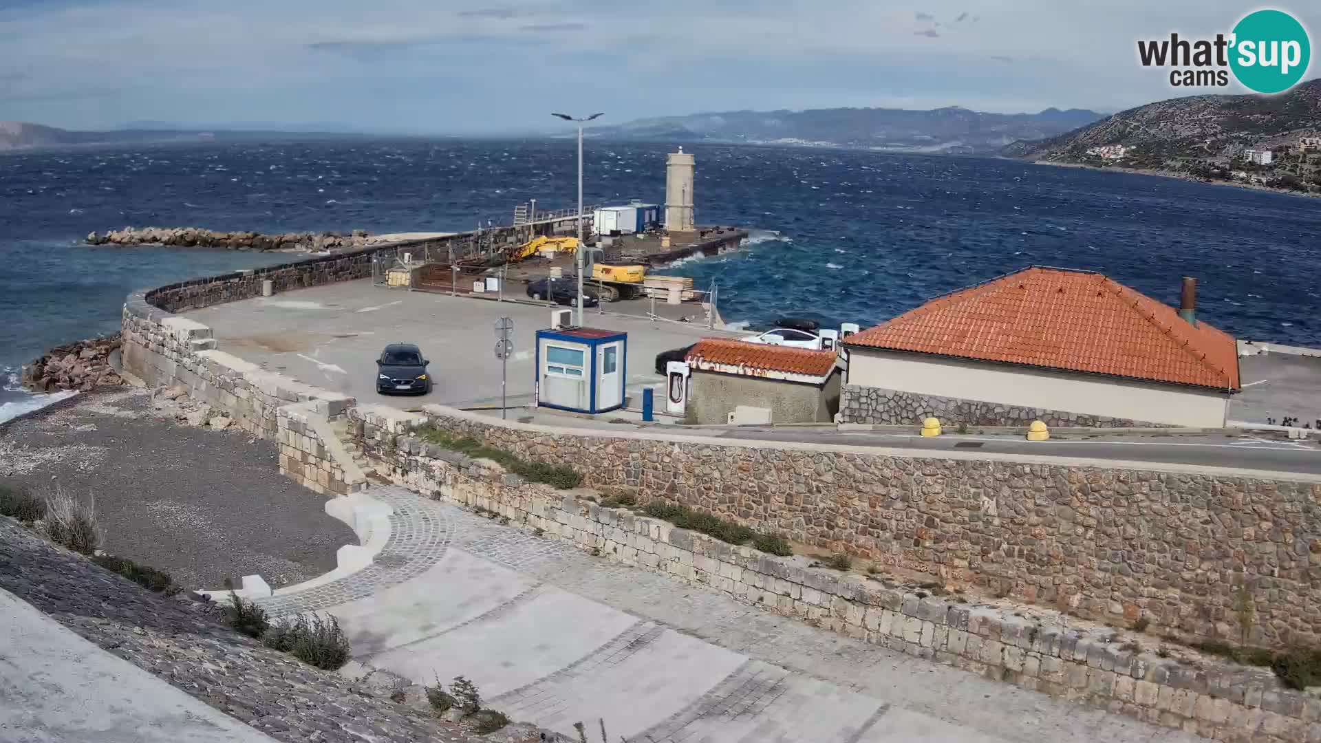 Senj Harbour Webcam – Breakwater & Lighthouse Live View