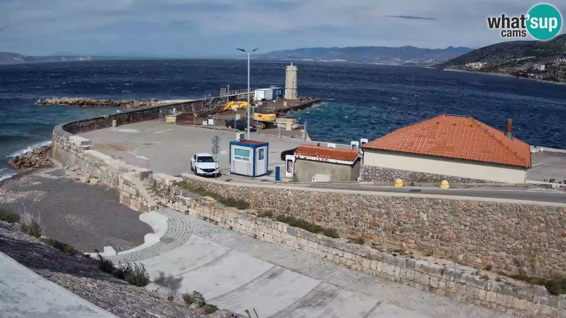 Senj Harbour Webcam – Breakwater & Lighthouse Live View