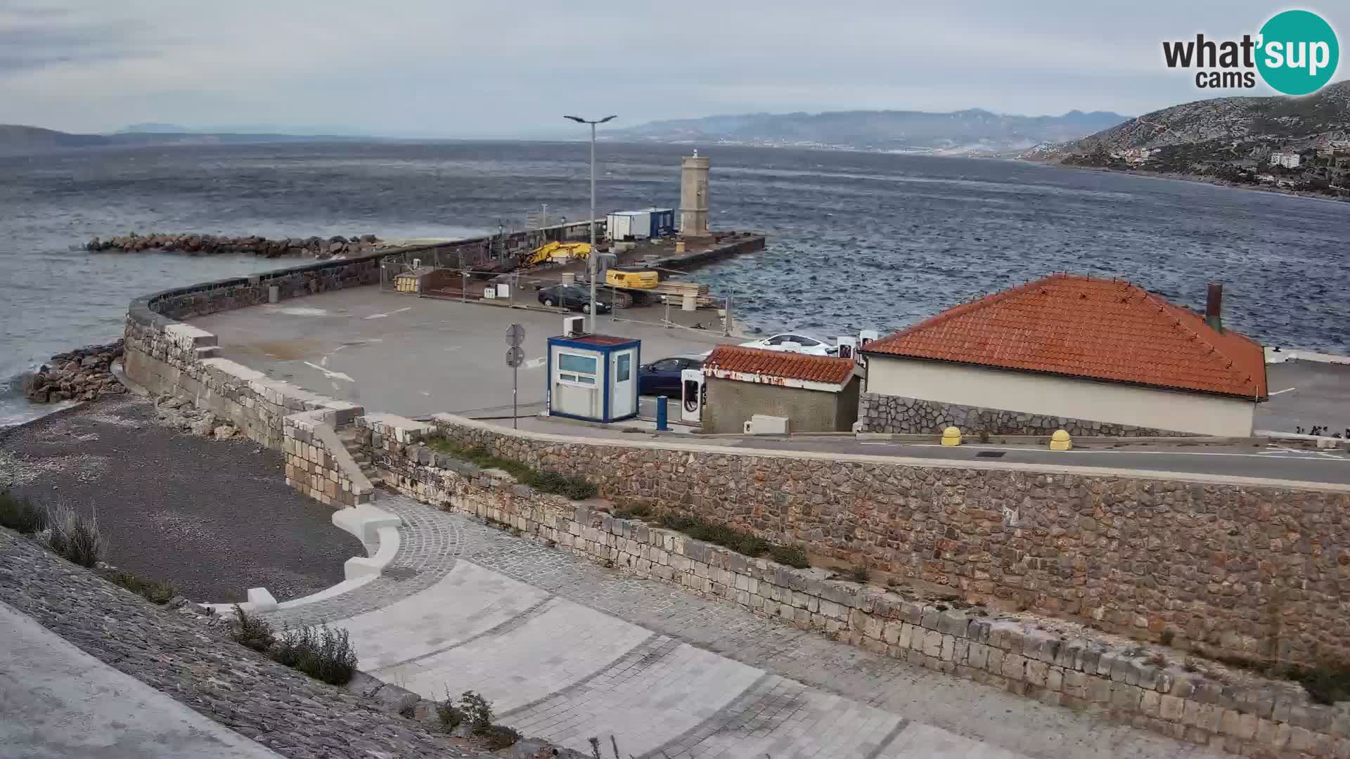 Senj Harbour Webcam – Breakwater & Lighthouse Live View