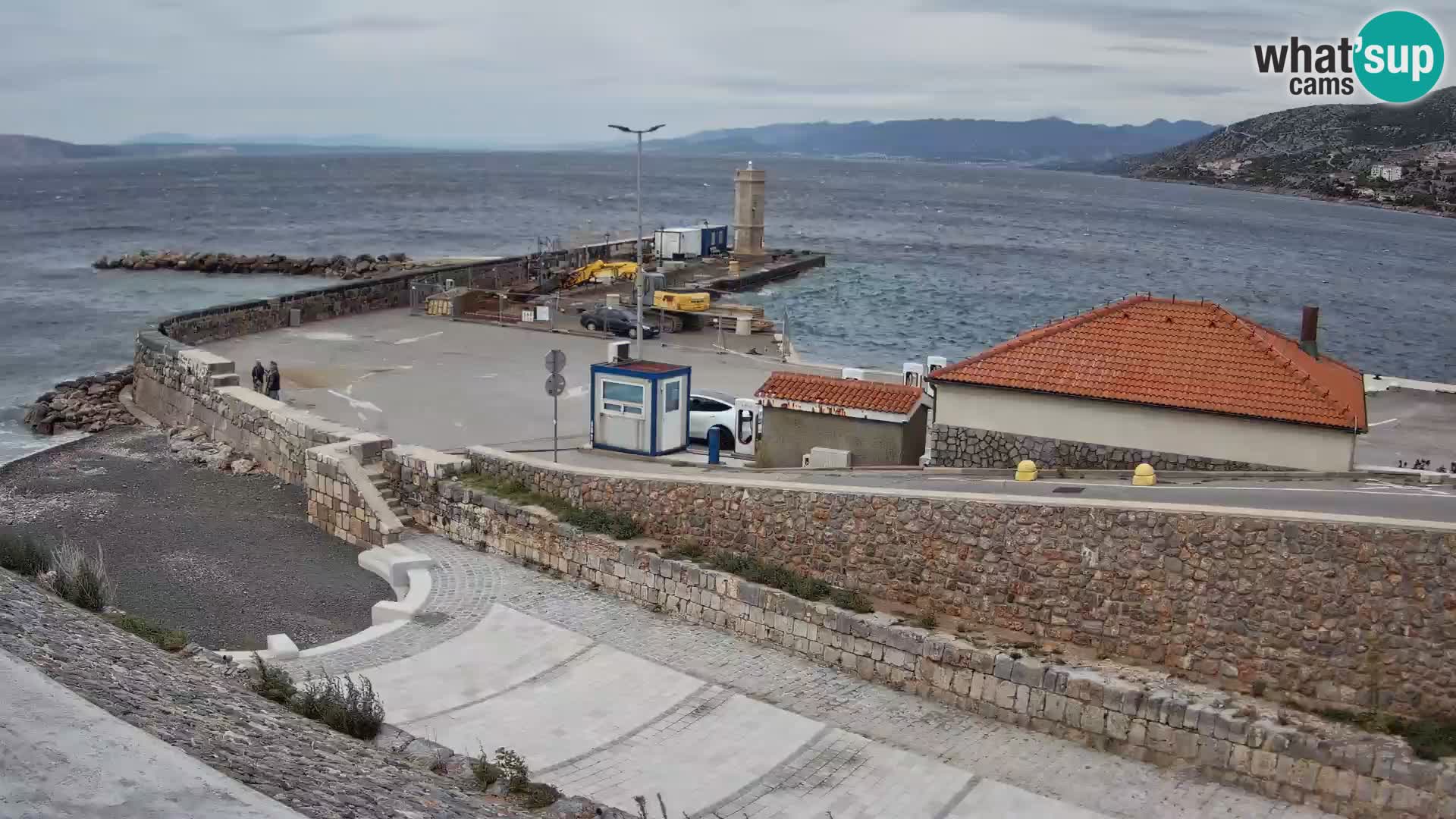 Senj Harbour Webcam – Breakwater & Lighthouse Live View