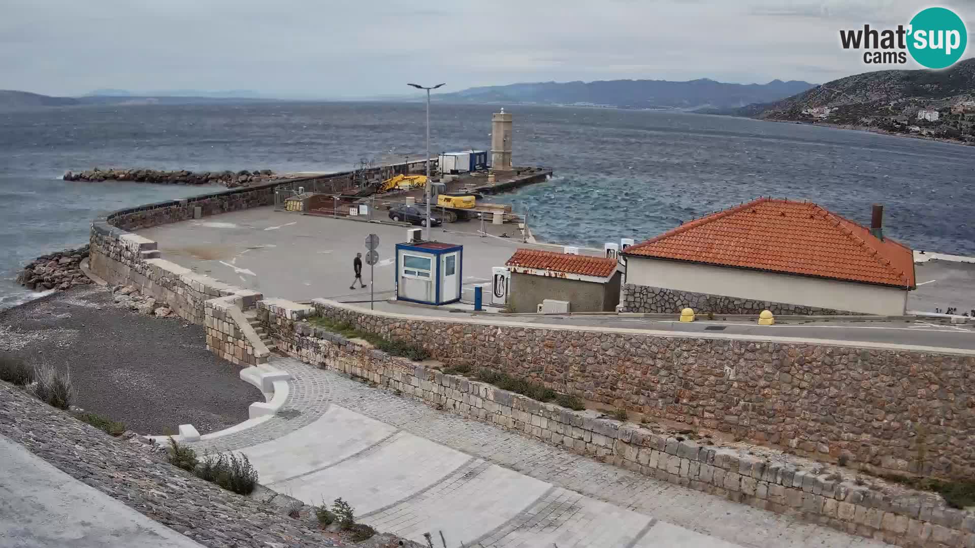 Senj Harbour Webcam – Breakwater & Lighthouse Live View