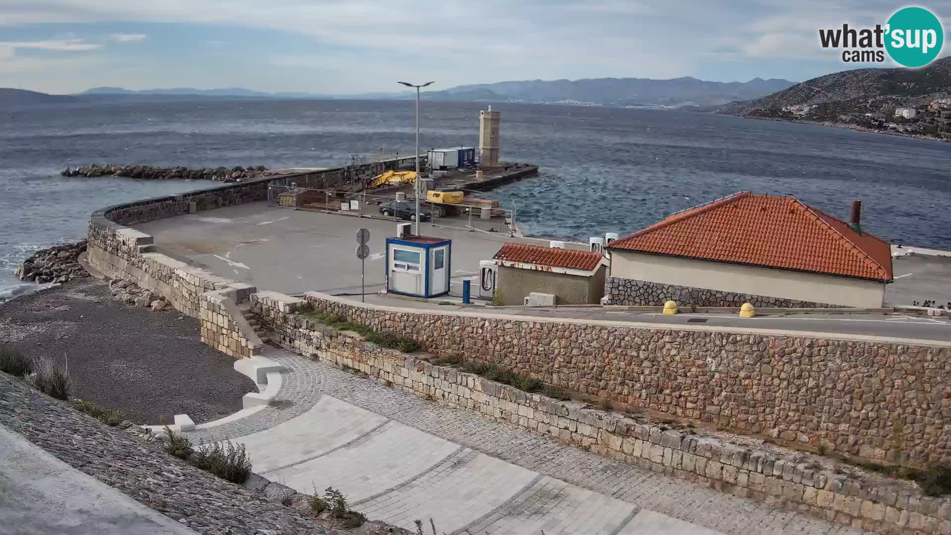 Senj Harbour Webcam – Breakwater & Lighthouse Live View