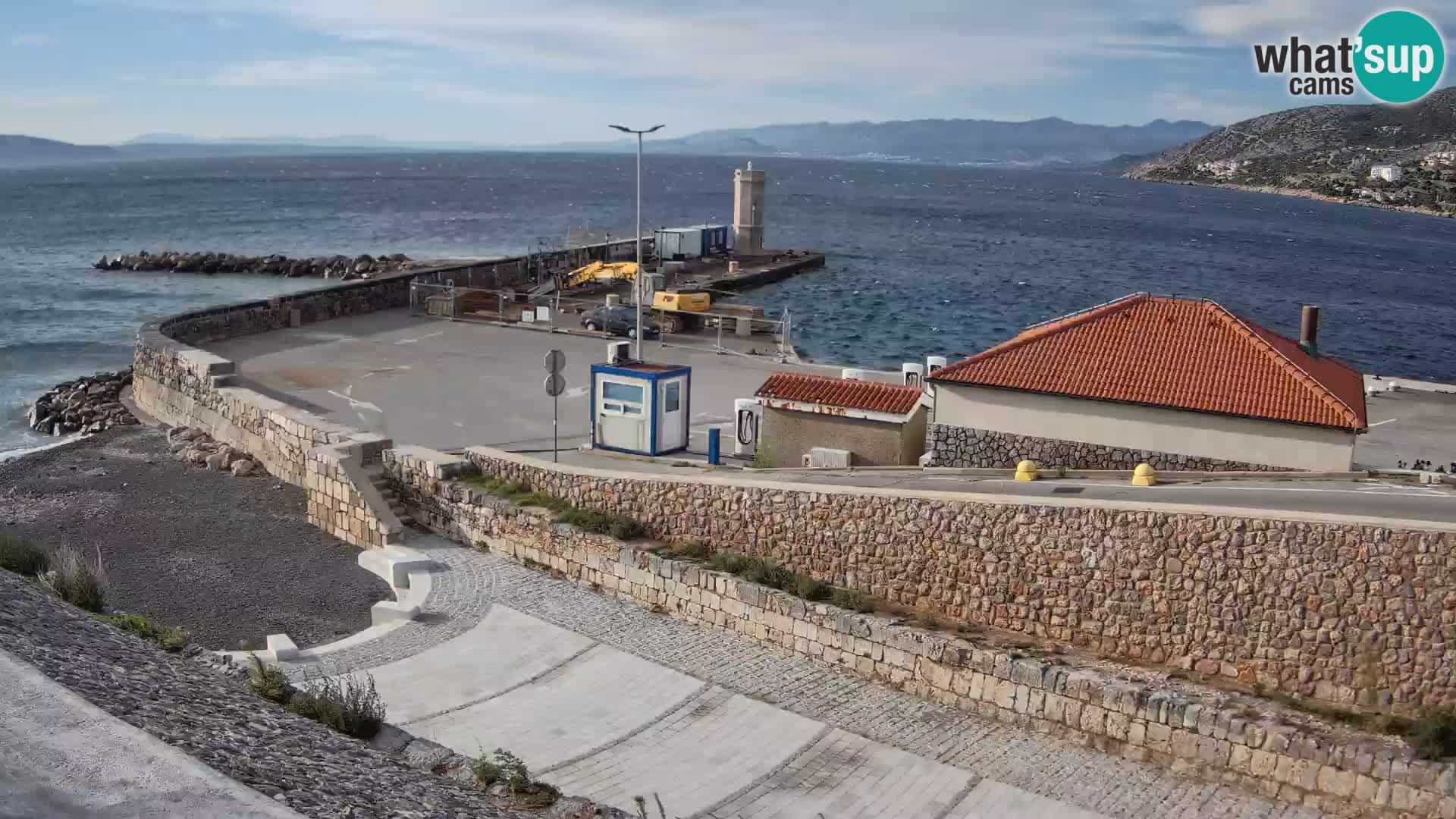 Senj Harbour Webcam – Breakwater & Lighthouse Live View