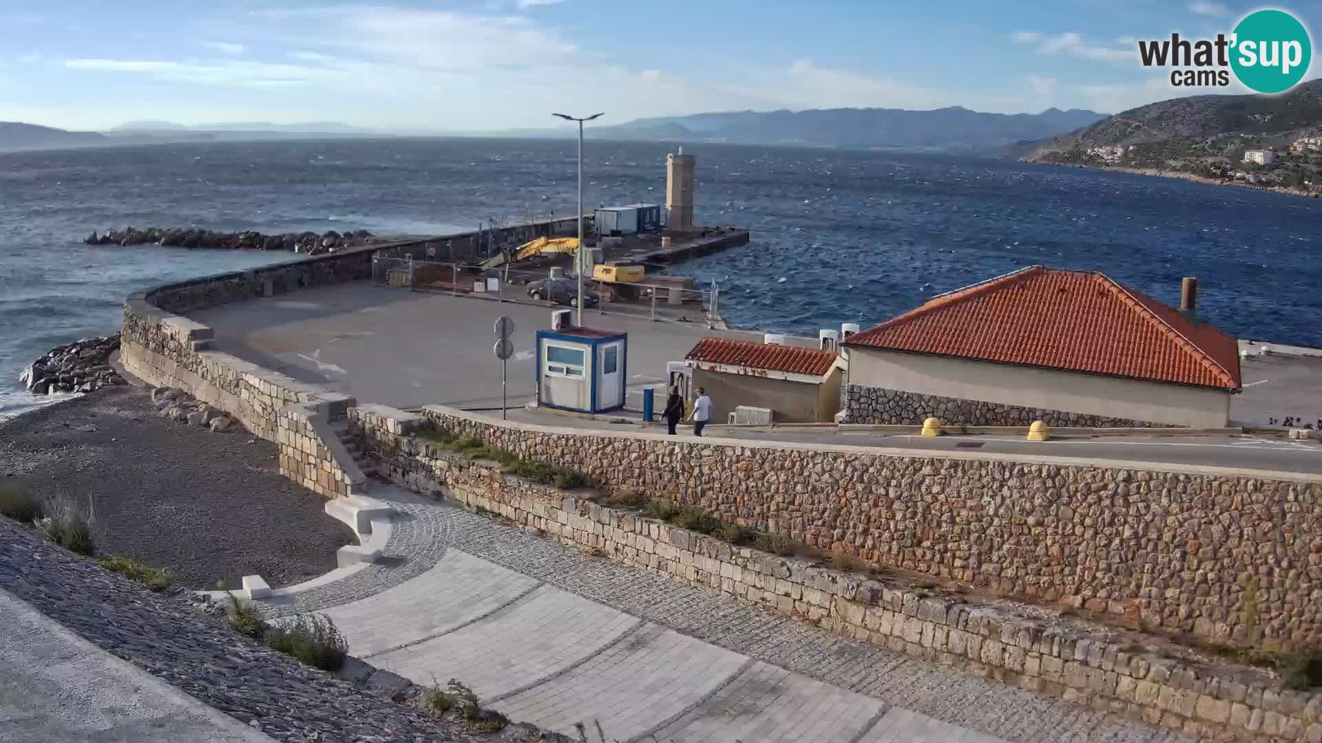 Senj Hafen Webcam – Wellenbrecher & Leuchtturm Liveblick