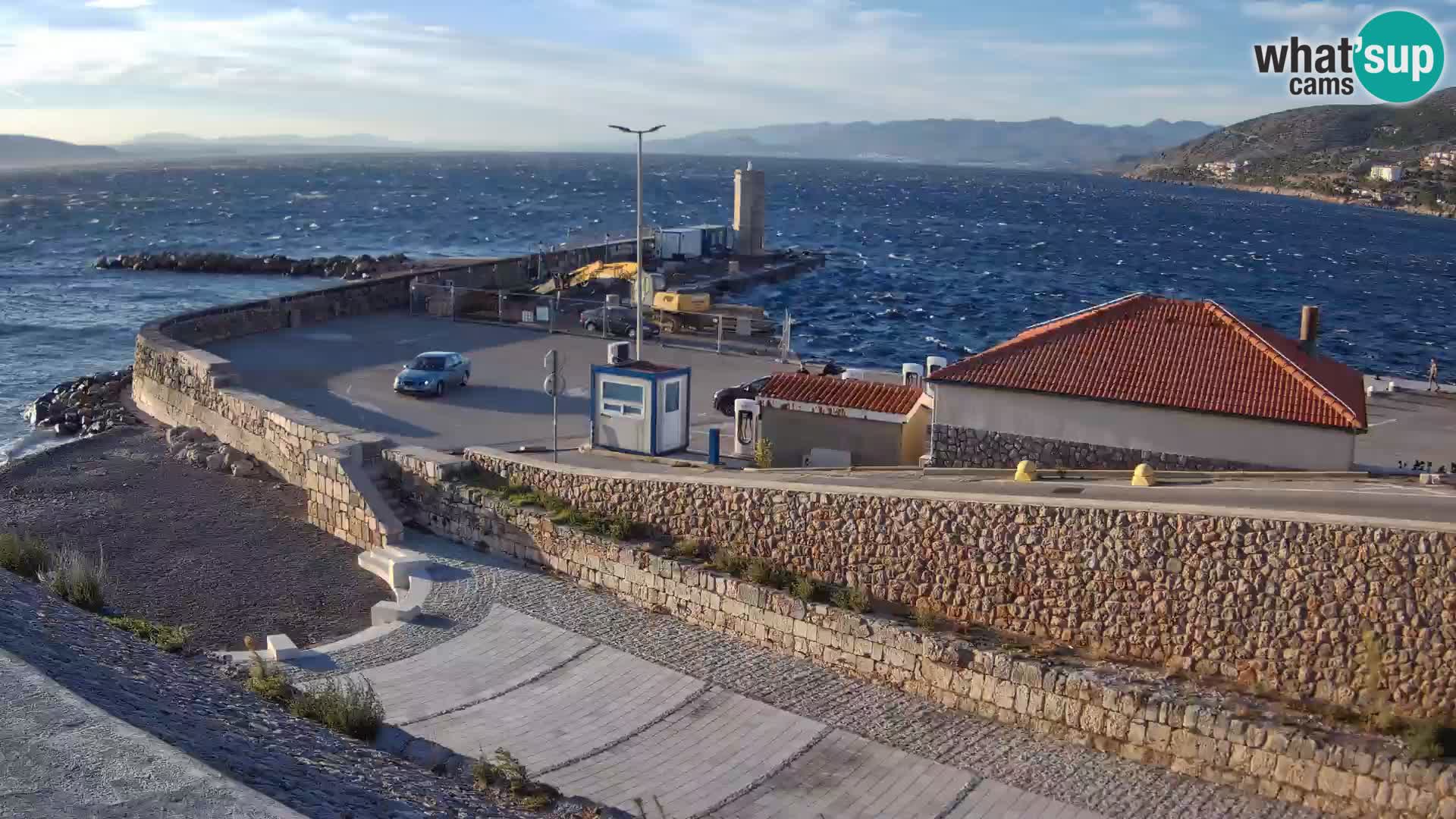 Senj Harbour Webcam – Breakwater & Lighthouse Live View