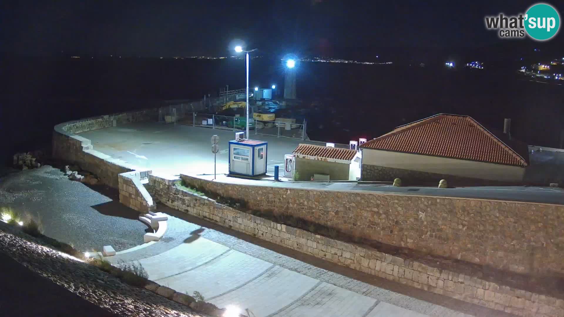 Senj Hafen Webcam – Wellenbrecher & Leuchtturm Liveblick