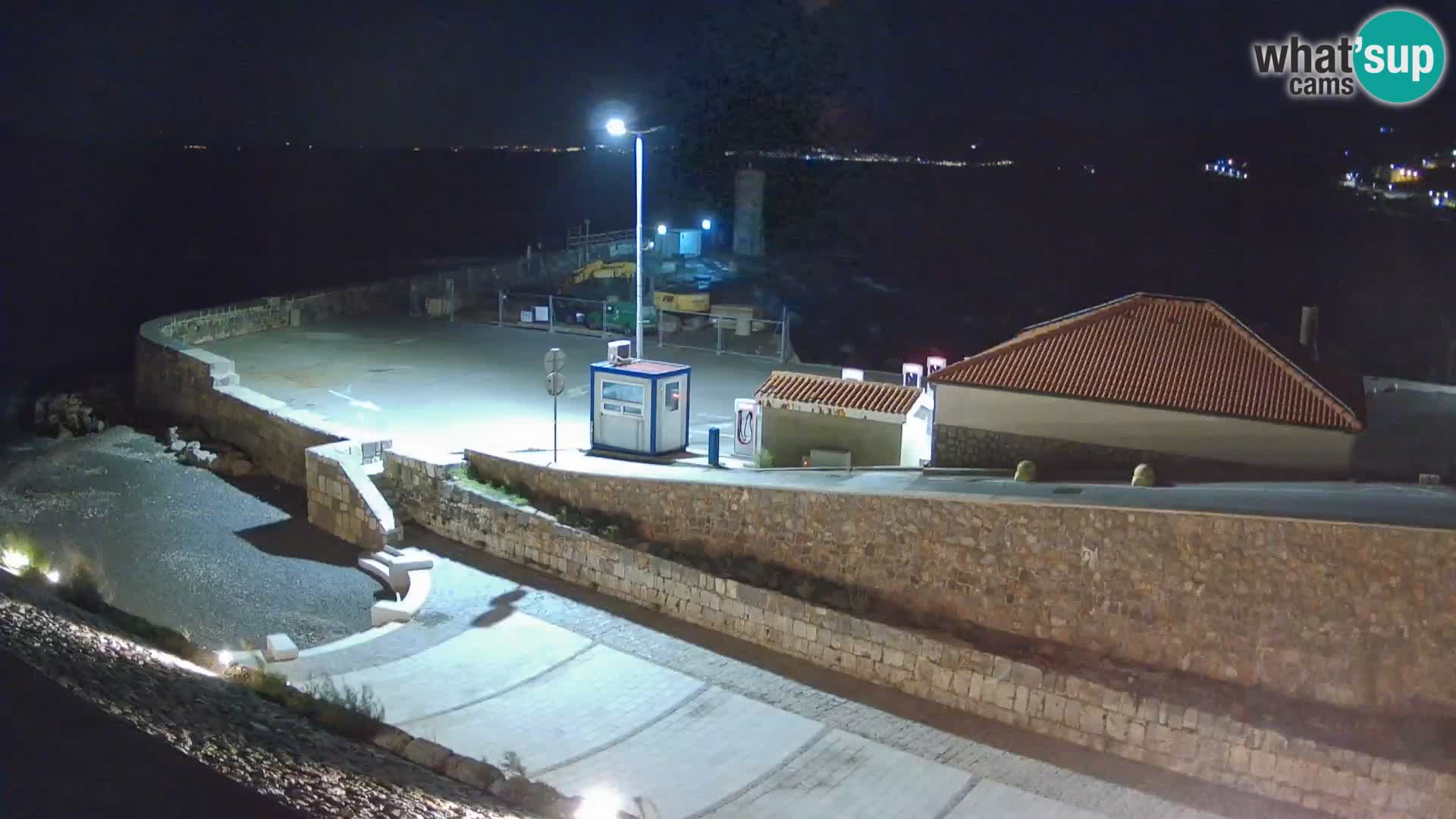 Senj Hafen Webcam – Wellenbrecher & Leuchtturm Liveblick