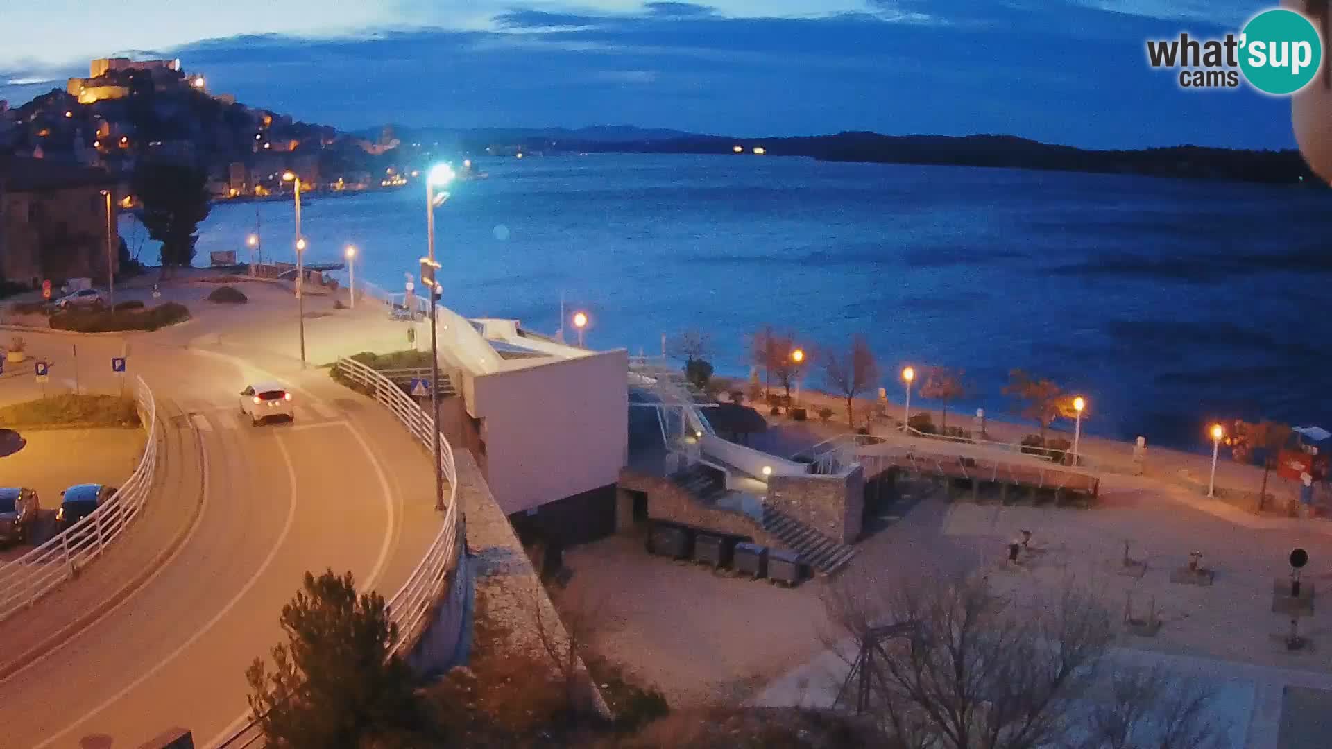 Šibenik webcam Beach Banj