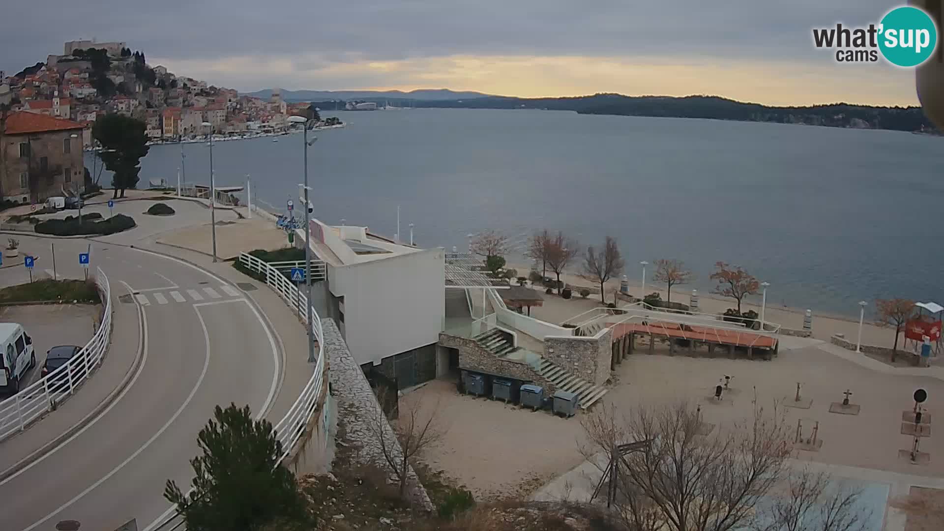 Šibenik webcam Beach Banj