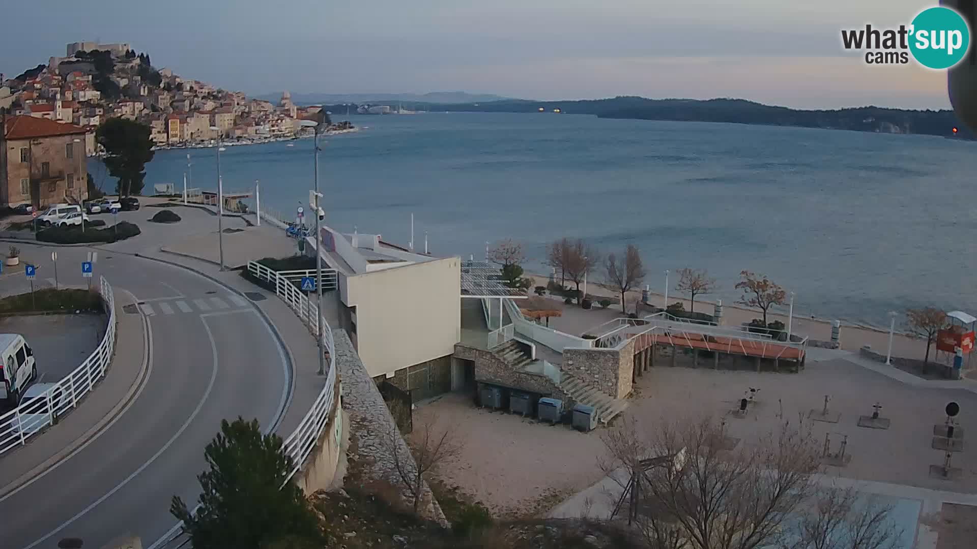 Šibenik webcam Beach Banj