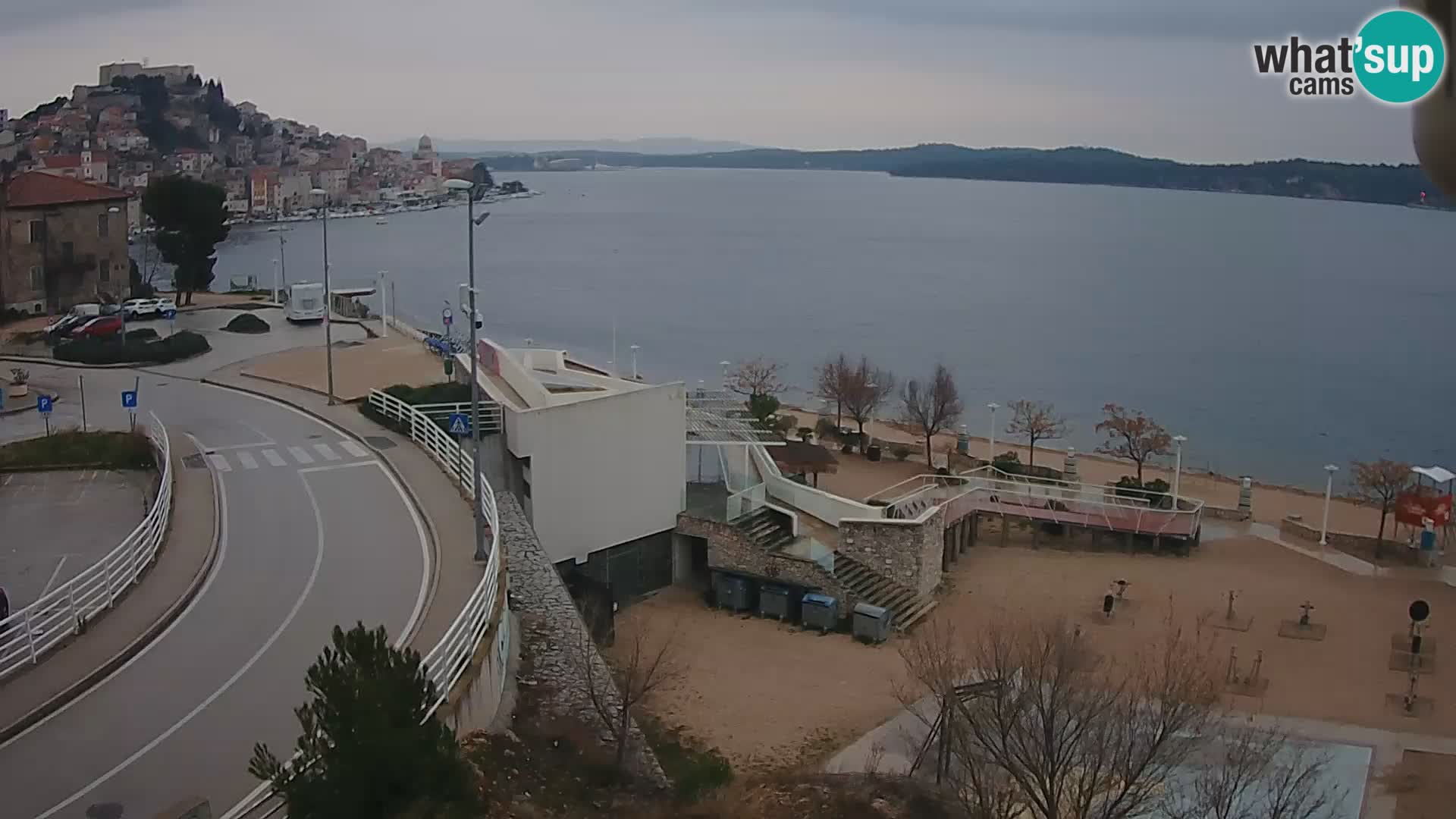 Šibenik webcam Beach Banj