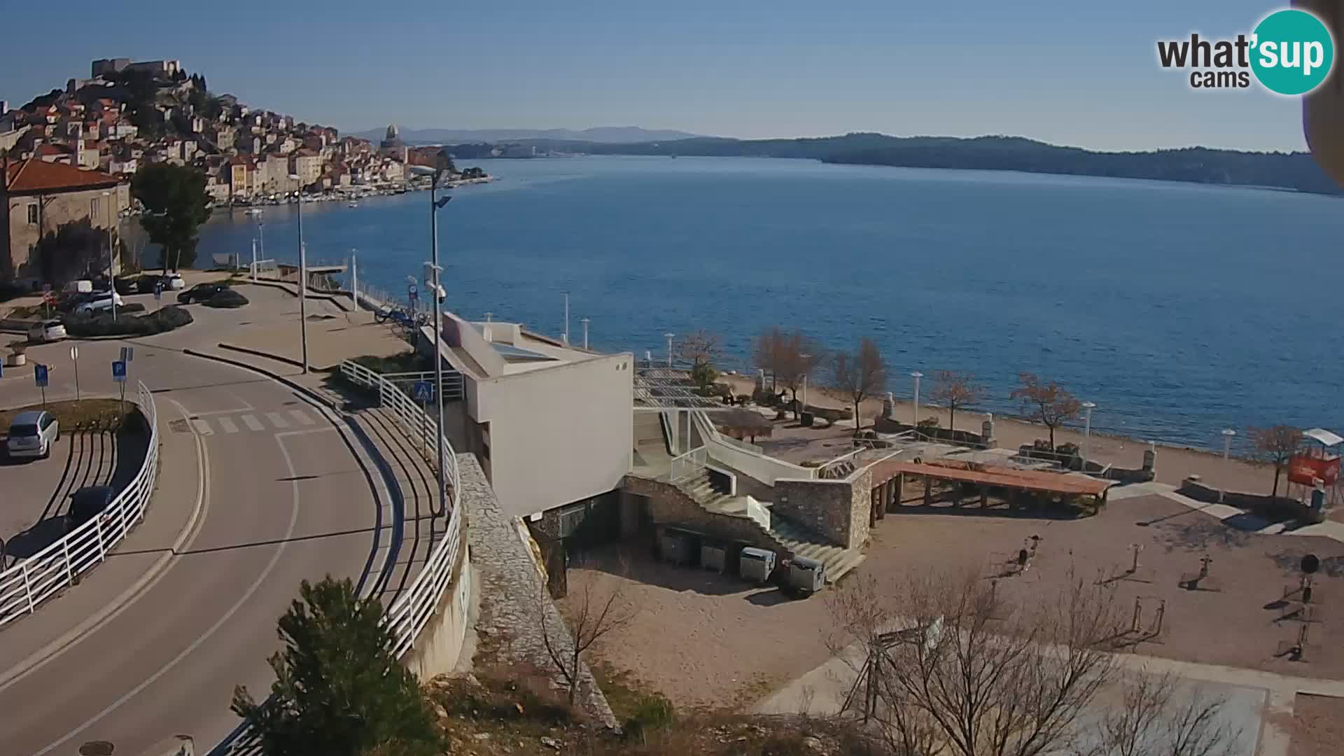 Šibenik webcam Beach Banj