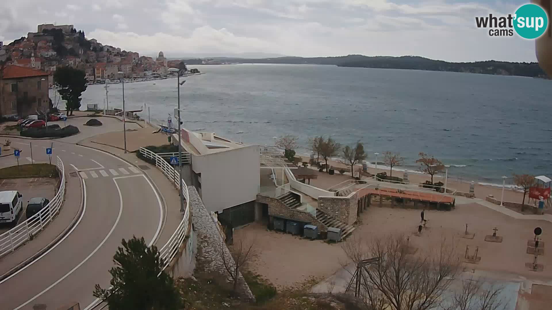 Šibenik webcam Beach Banj