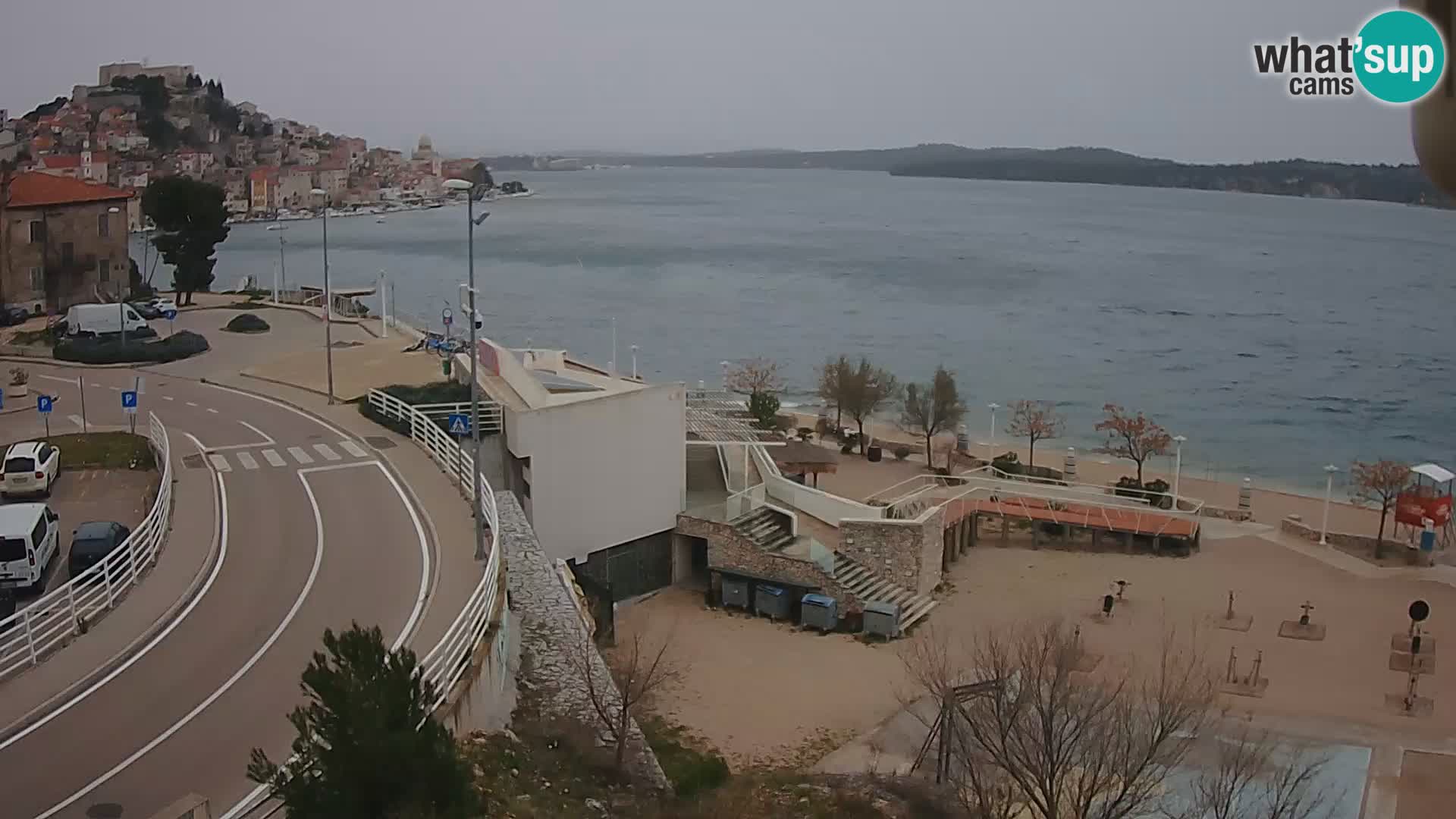 Šibenik webcam Beach Banj