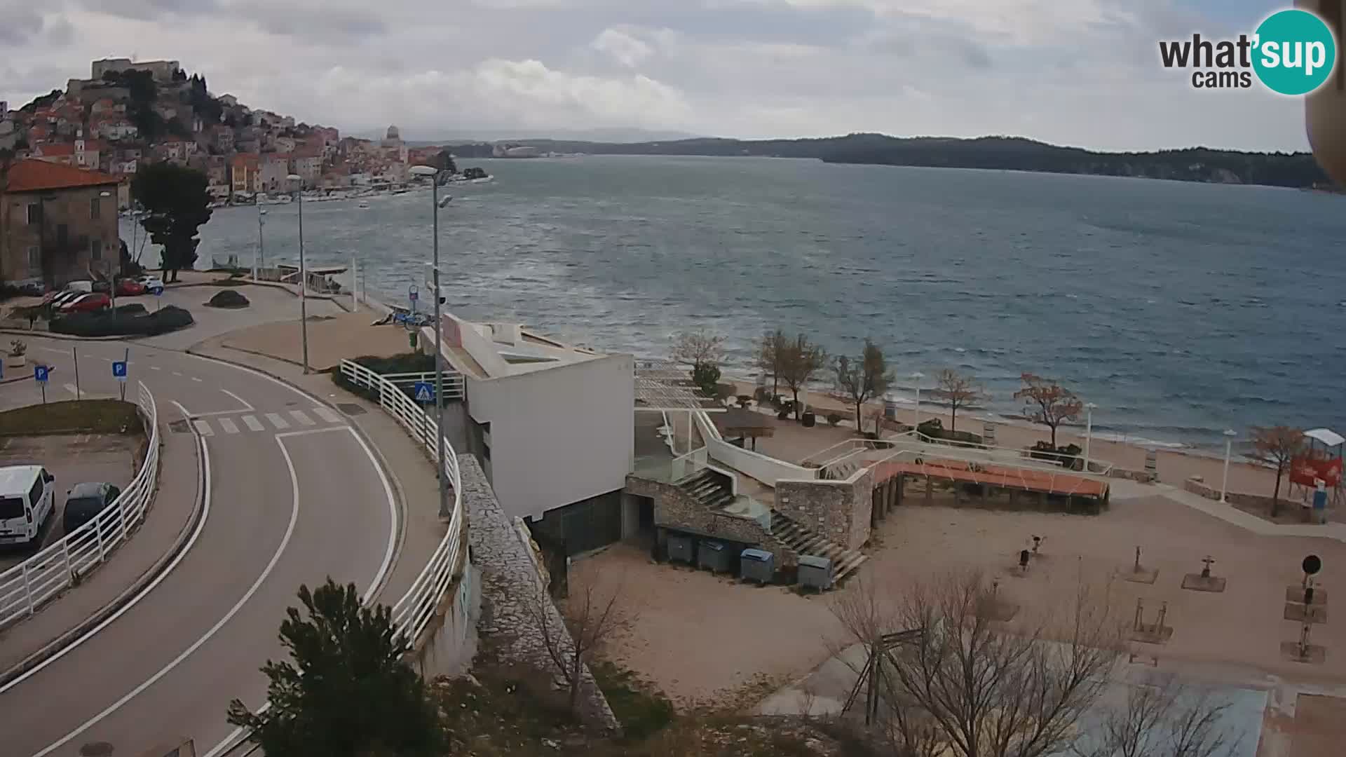 Šibenik webcam Beach Banj