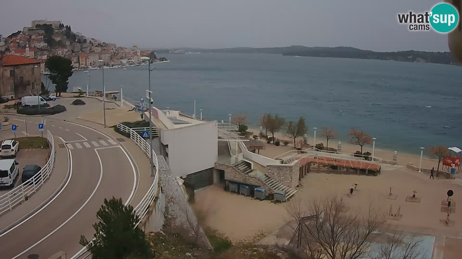 Šibenik webcam Beach Banj