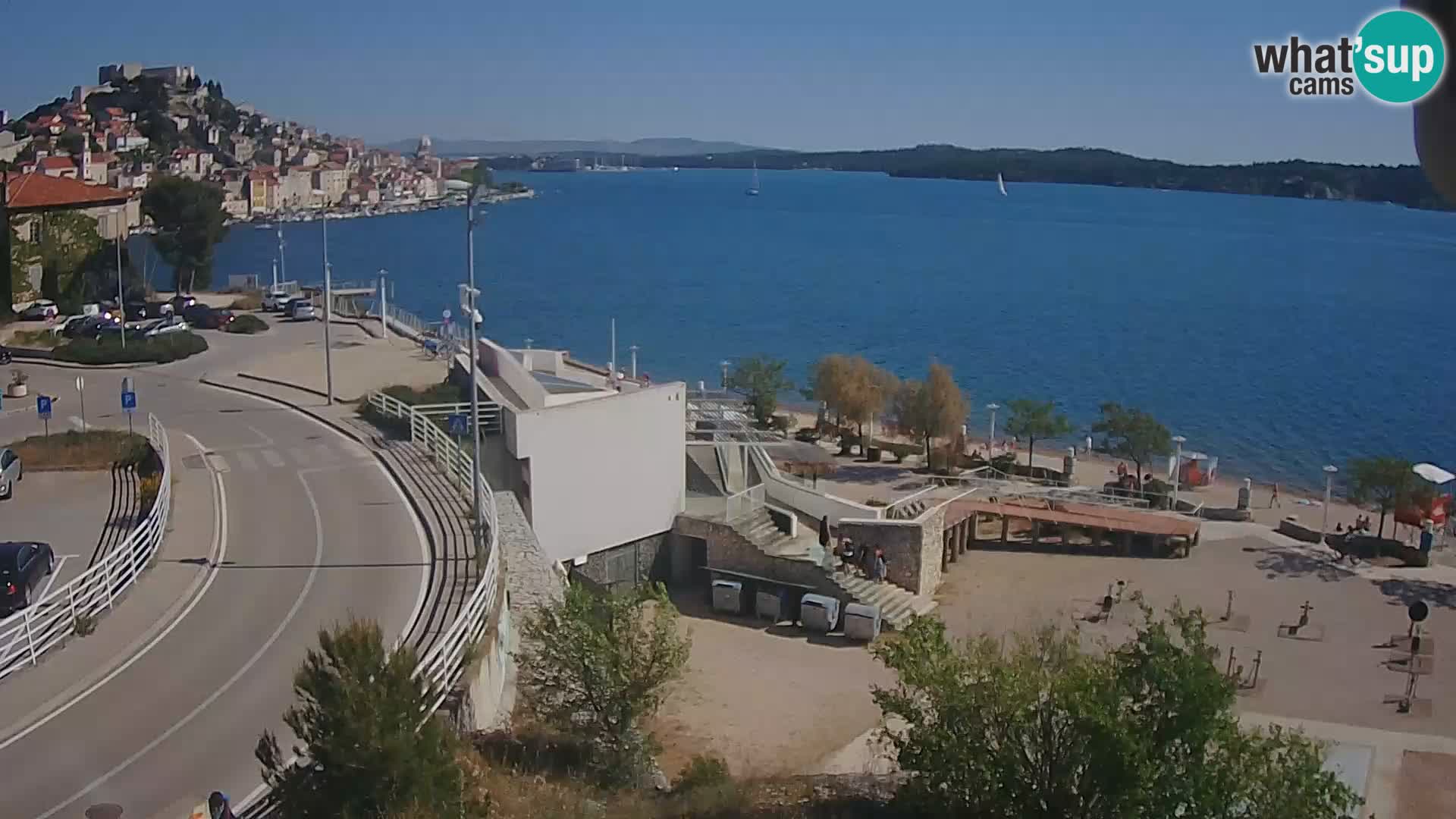 Šibenik webcam Beach Banj