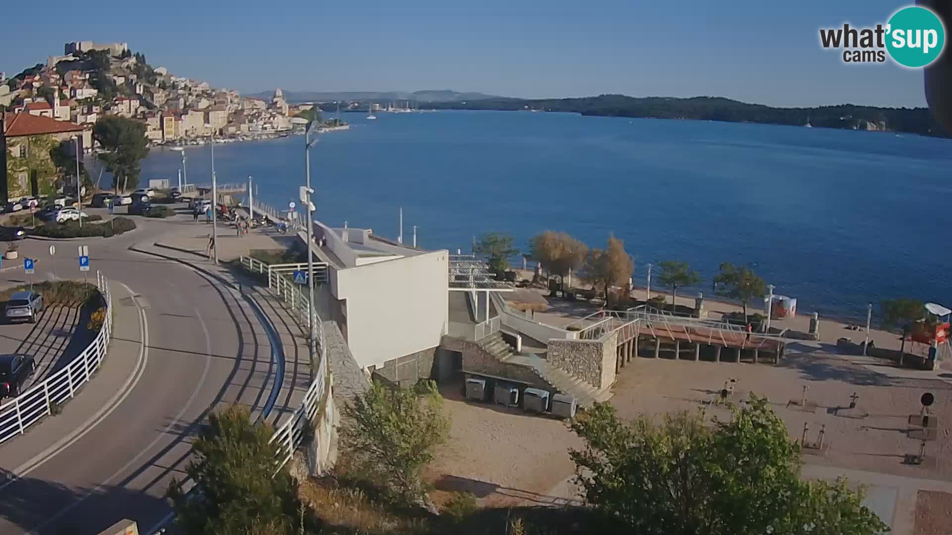 Šibenik webcam Beach Banj