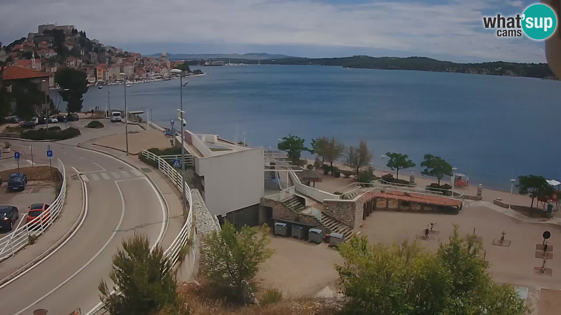 Šibenik webcam Beach Banj