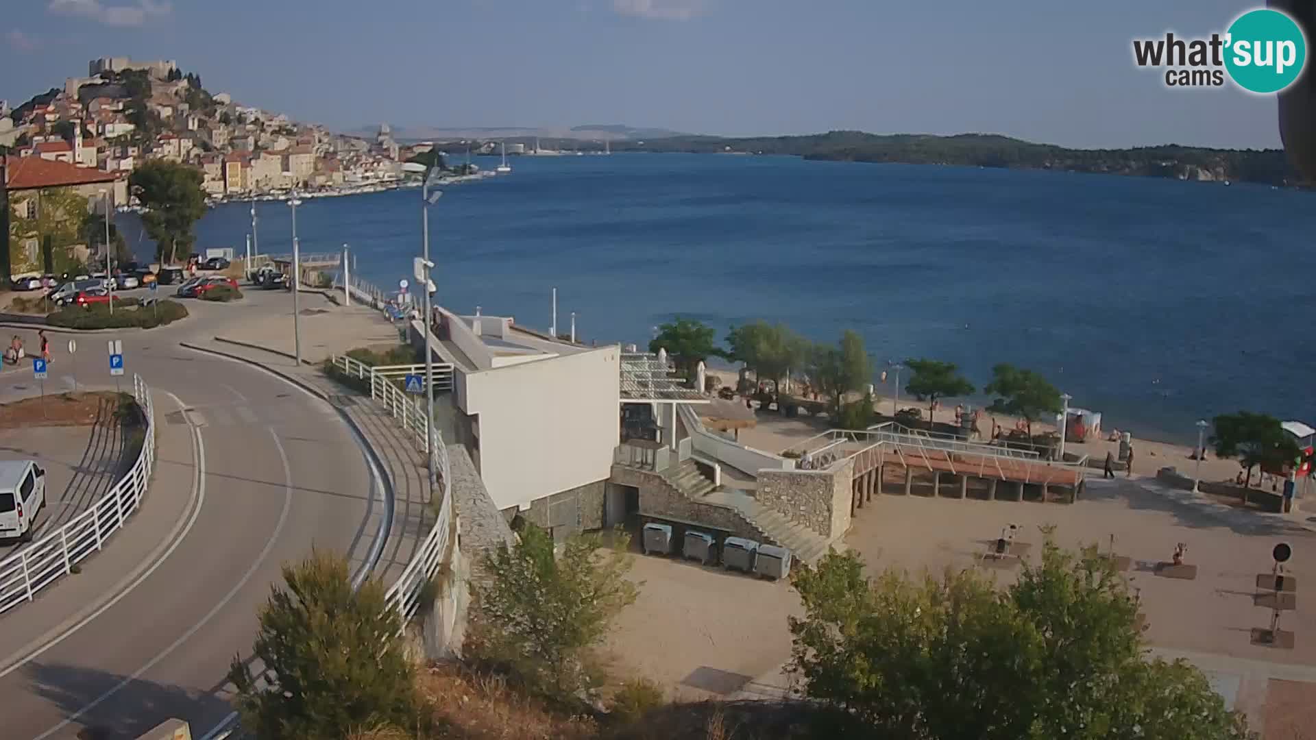 Šibenik webcam Beach Banj