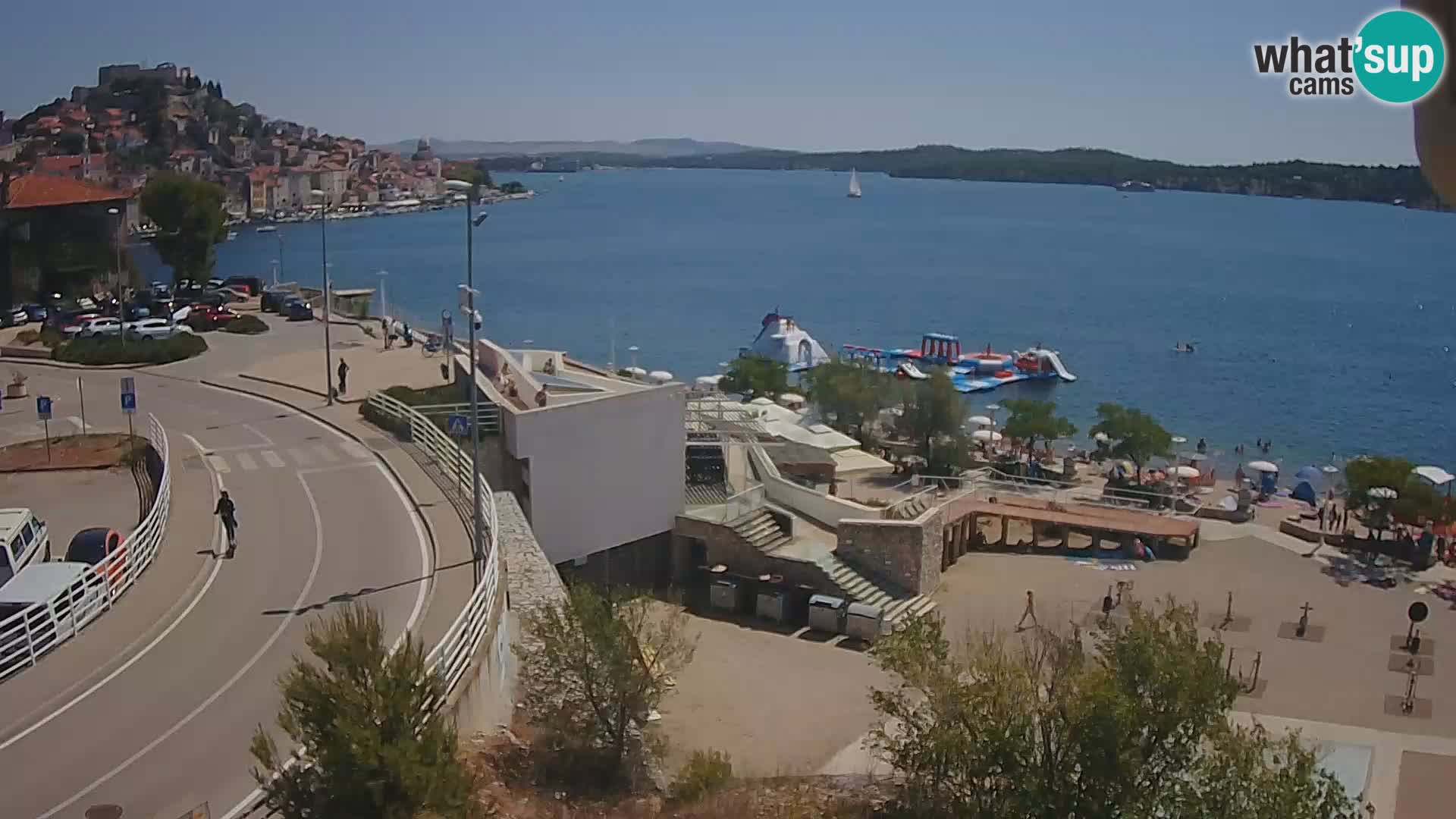 Šibenik webcam Beach Banj