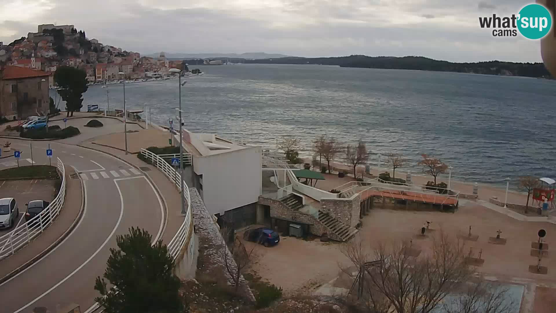 Šibenik webcam Beach Banj