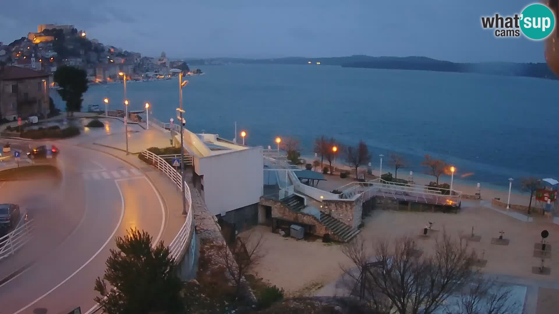 Šibenik webcam Beach Banj