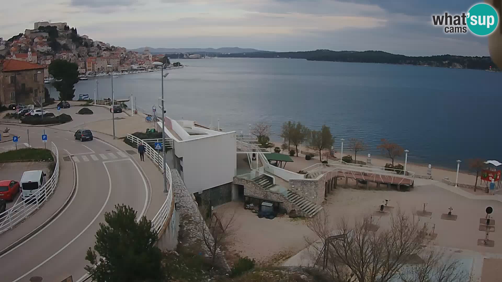 Šibenik webcam Beach Banj