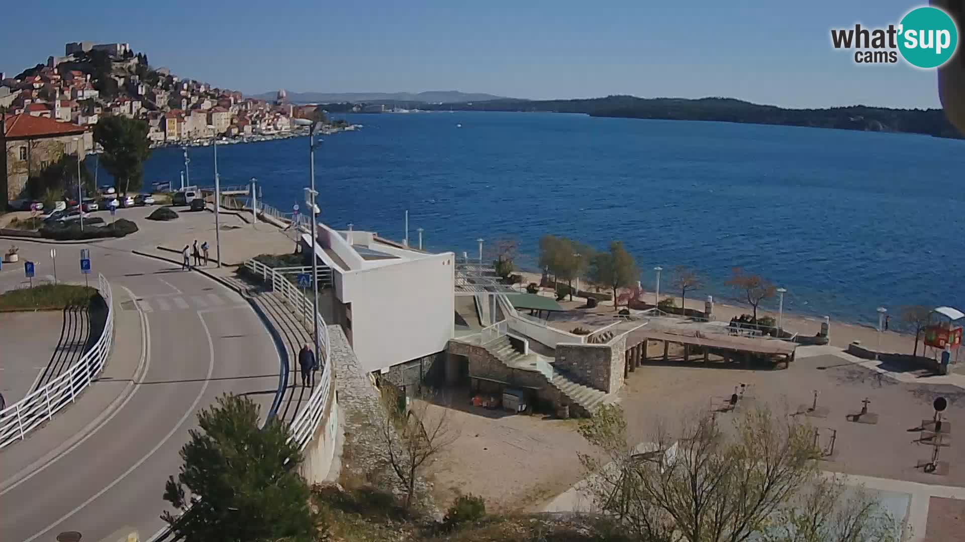 Šibenik webcam Beach Banj