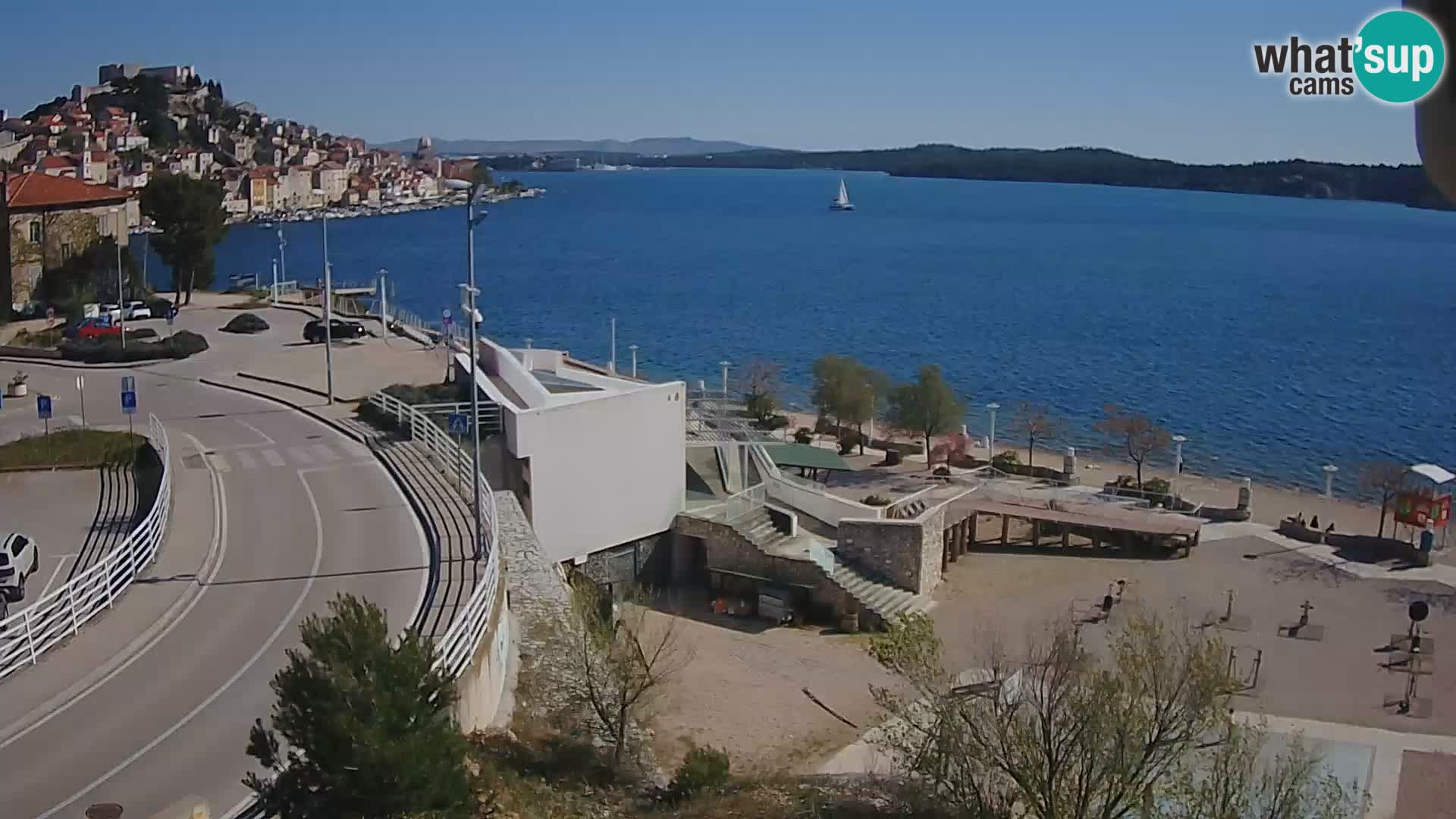 Šibenik webcam Beach Banj