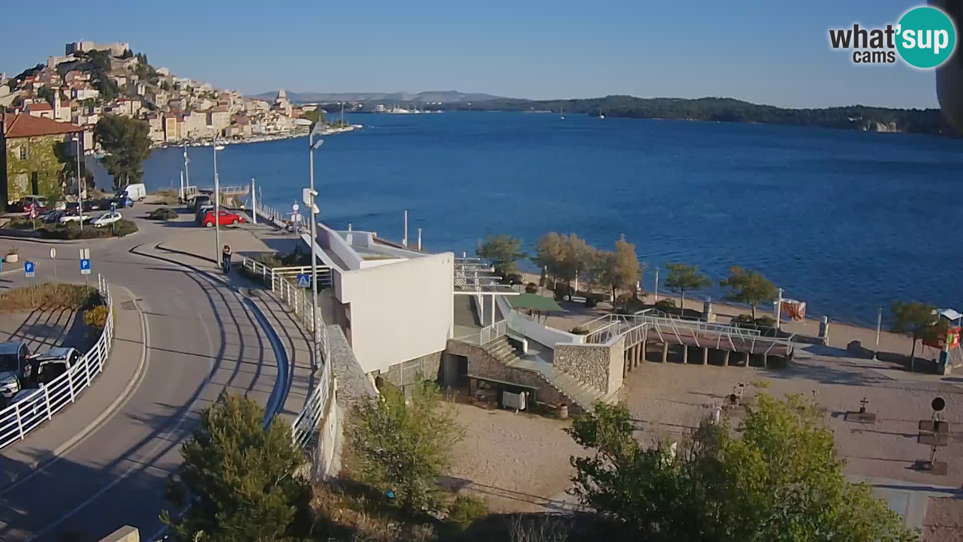 Šibenik webcam Beach Banj