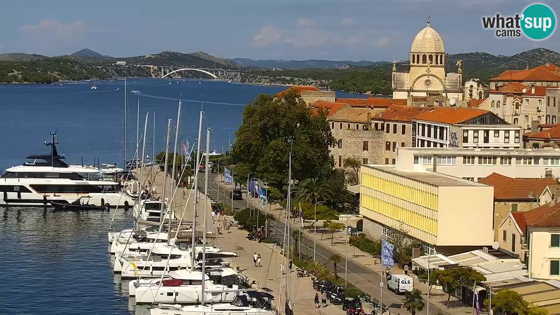 Webcam Šibenik – view from hotel Bellevue