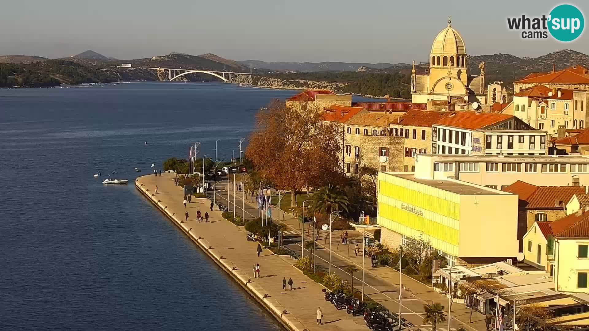 Webcam Šibenik – view from hotel Bellevue