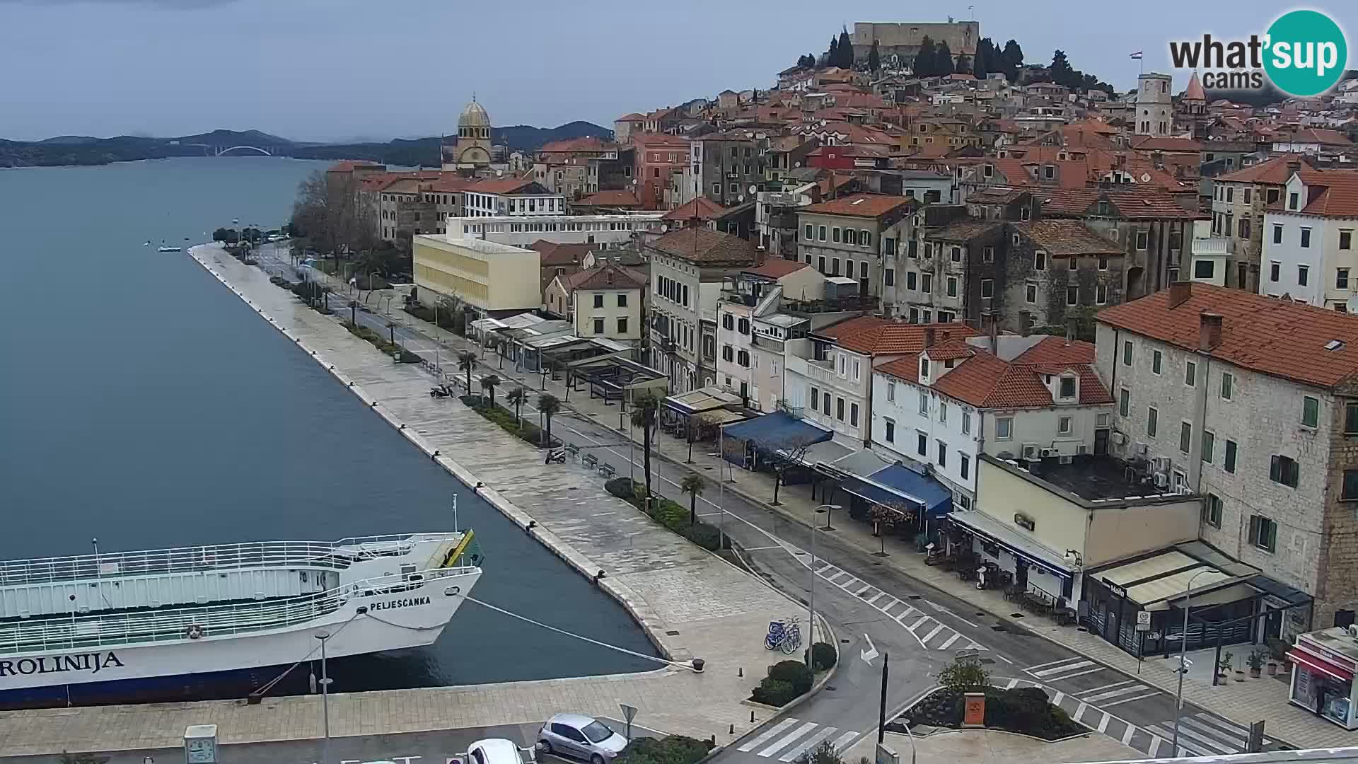 Webcam Šibenik – view from hotel Bellevue
