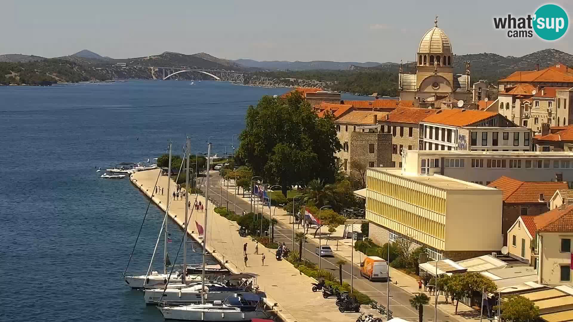 Webcam Šibenik – view from hotel Bellevue