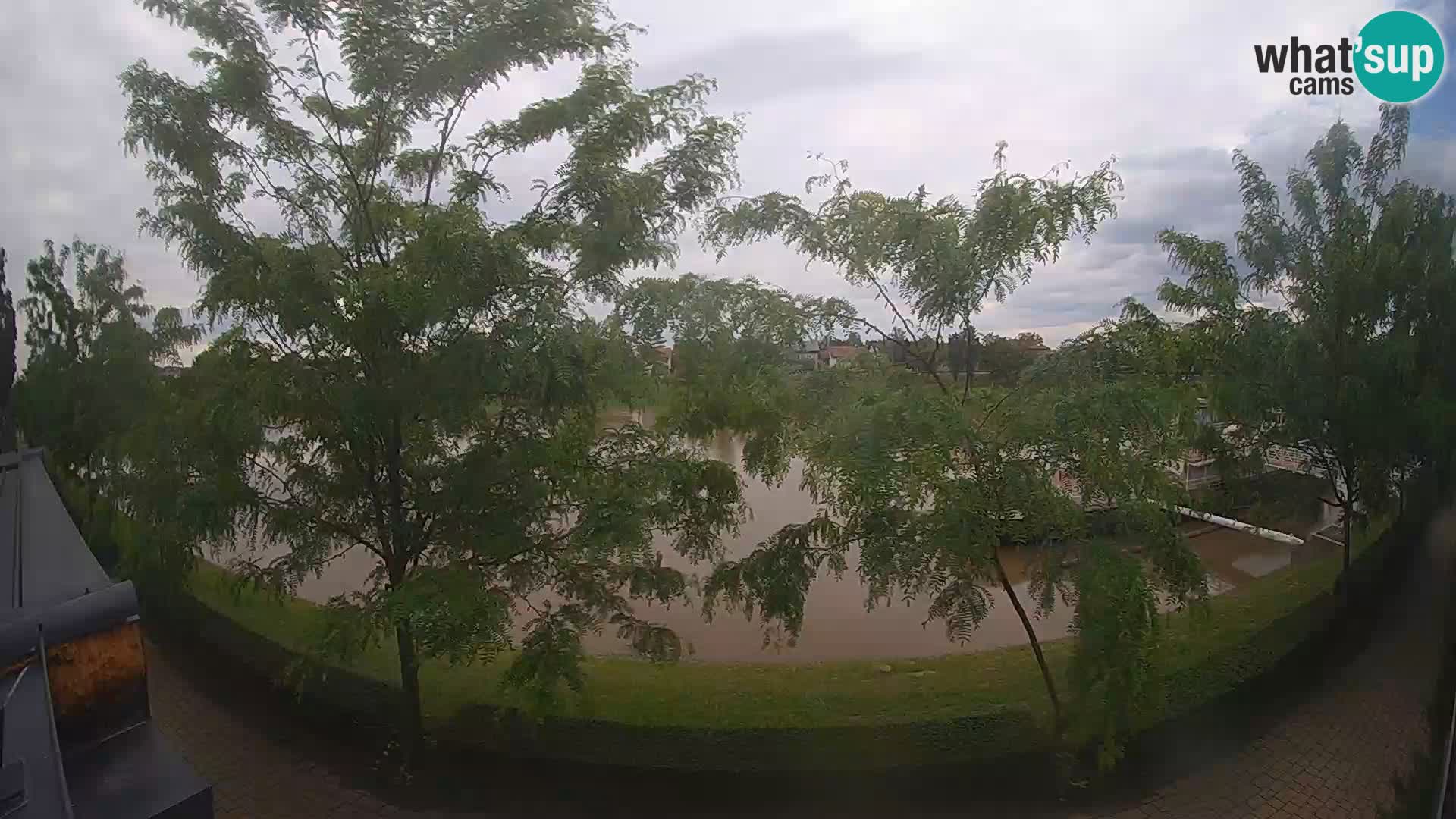 Sisak Live-Webcam Blick auf den Fluss Kolpa – Kroatien