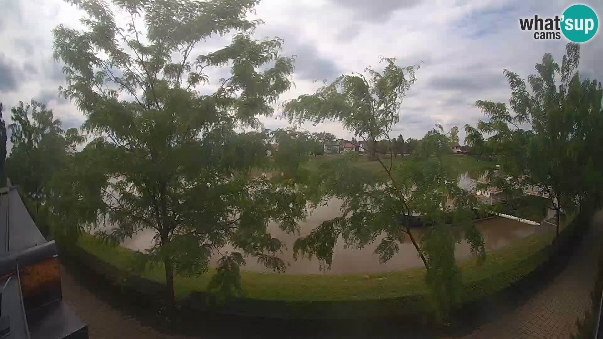 Sisak Live-Webcam Blick auf den Fluss Kolpa – Kroatien