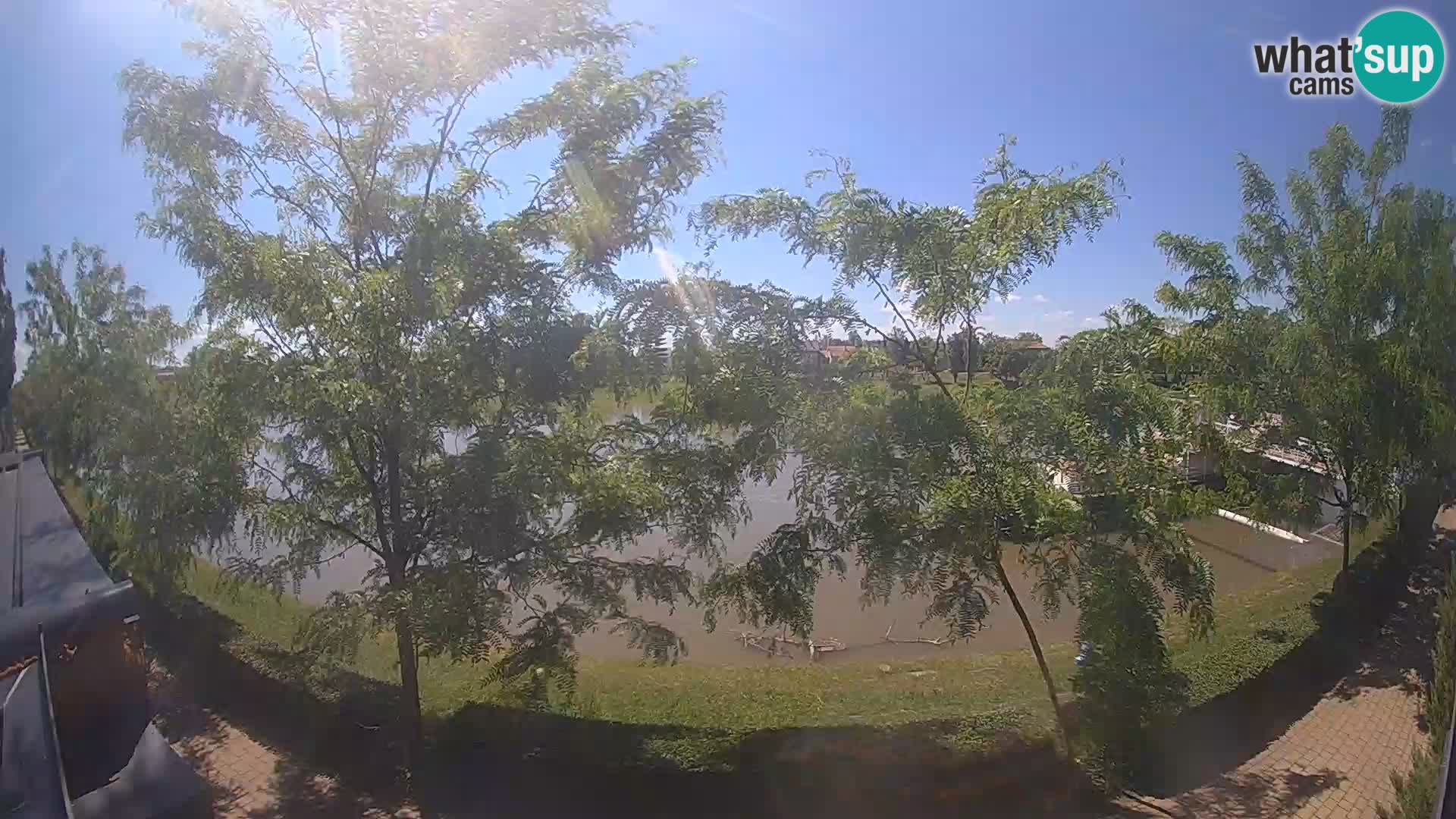 Sisak Live-Webcam Blick auf den Fluss Kolpa – Kroatien
