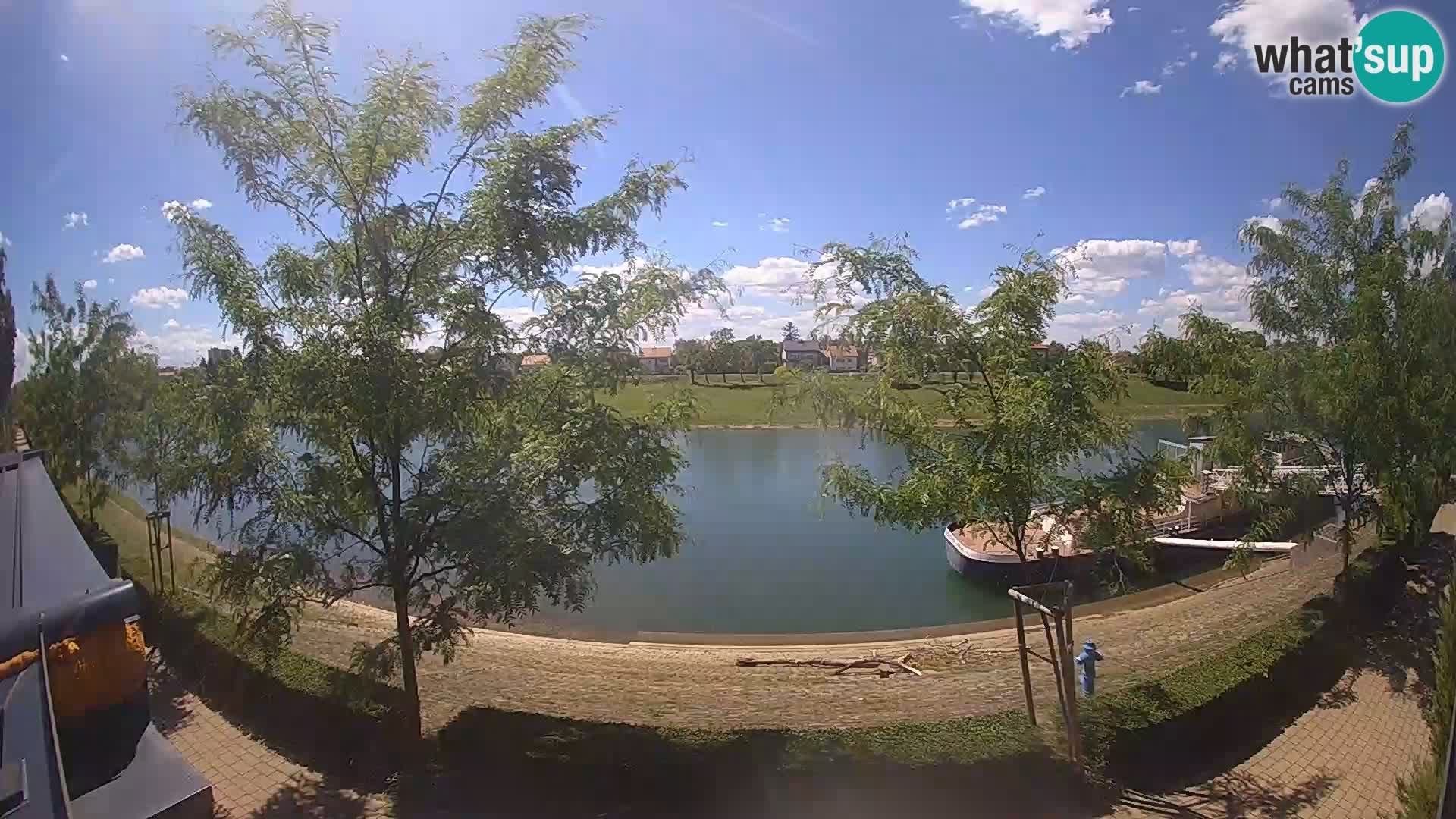 Sisak Live-Webcam Blick auf den Fluss Kolpa – Kroatien