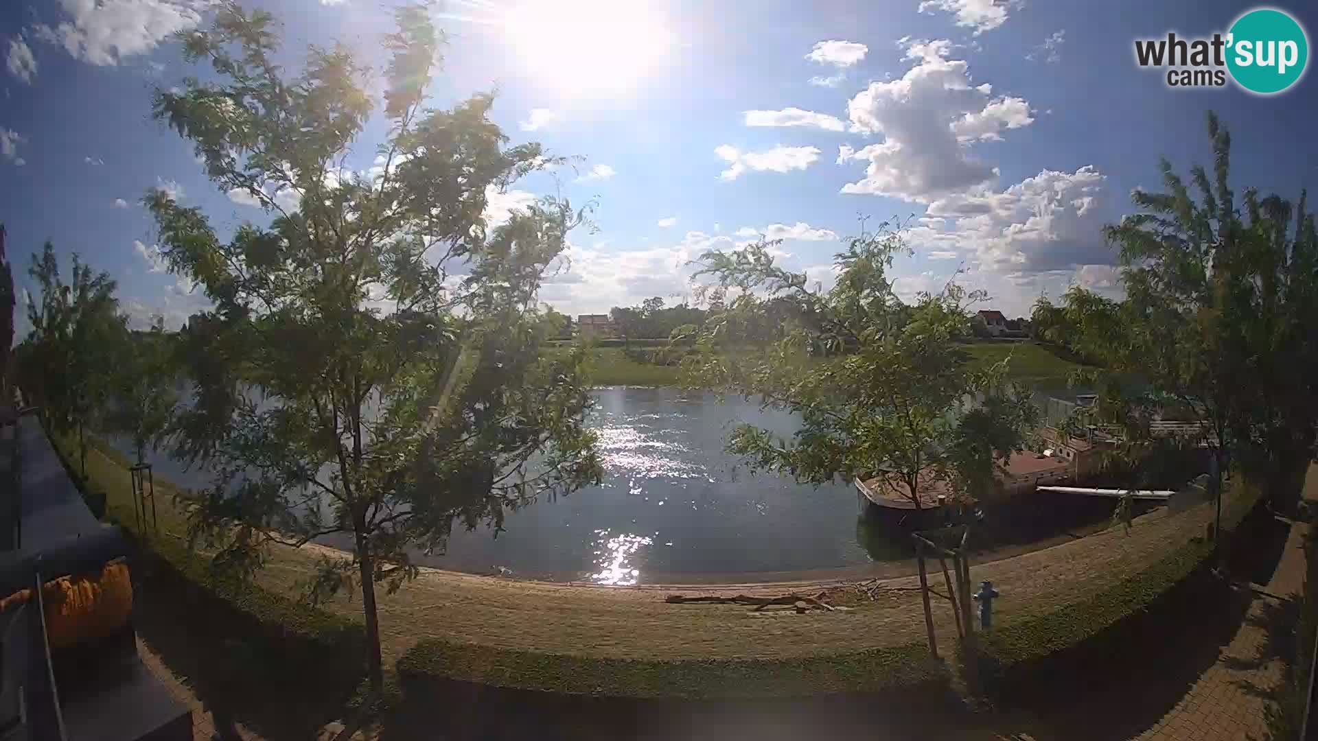 Sisak Live-Webcam Blick auf den Fluss Kolpa – Kroatien
