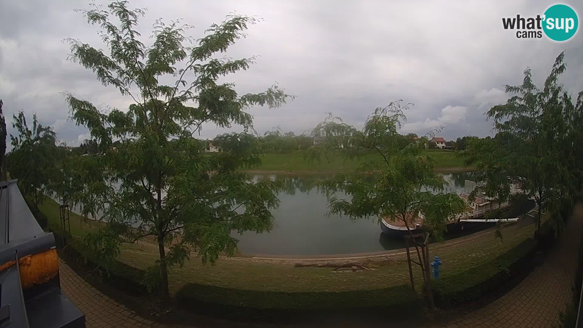Sisak webcam en direct – vue sur la rivière Kolpa – Croatie