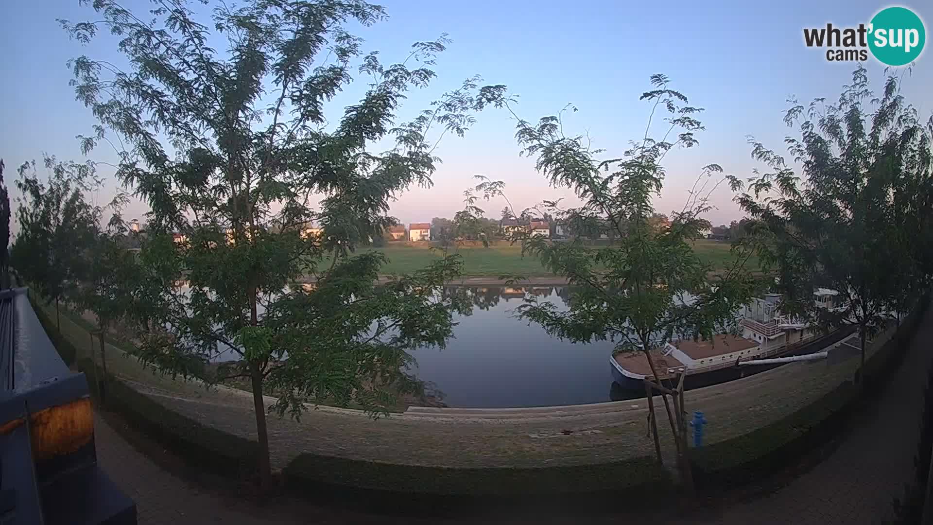 Sisak live webcam Kolpa river view – Croatia
