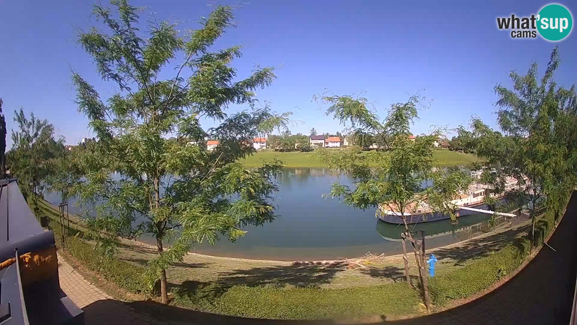 Sisak live webcam – vista sul fiume Kolpa – Croazia